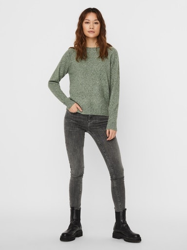 Vero Moda Rundhalspullover »VMDOFFY LS O-NECK BLOUSE GA NOOS«