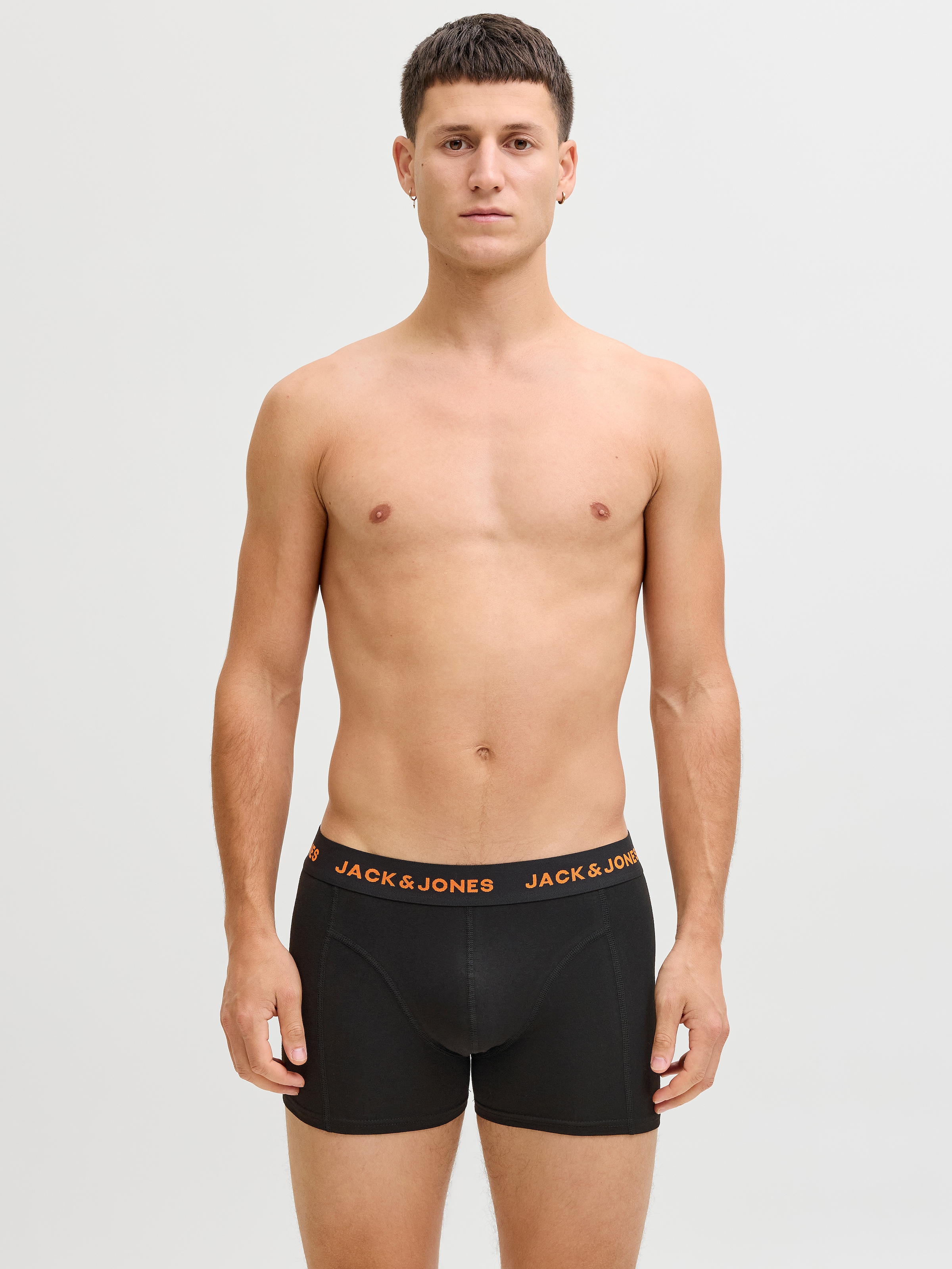 Jack & Jones Trunk »JACBLACK – Formschlüssige Boxershorts mit elastischem Bund«, 5 Stk. unifarben, casual, körpernah, Jersey