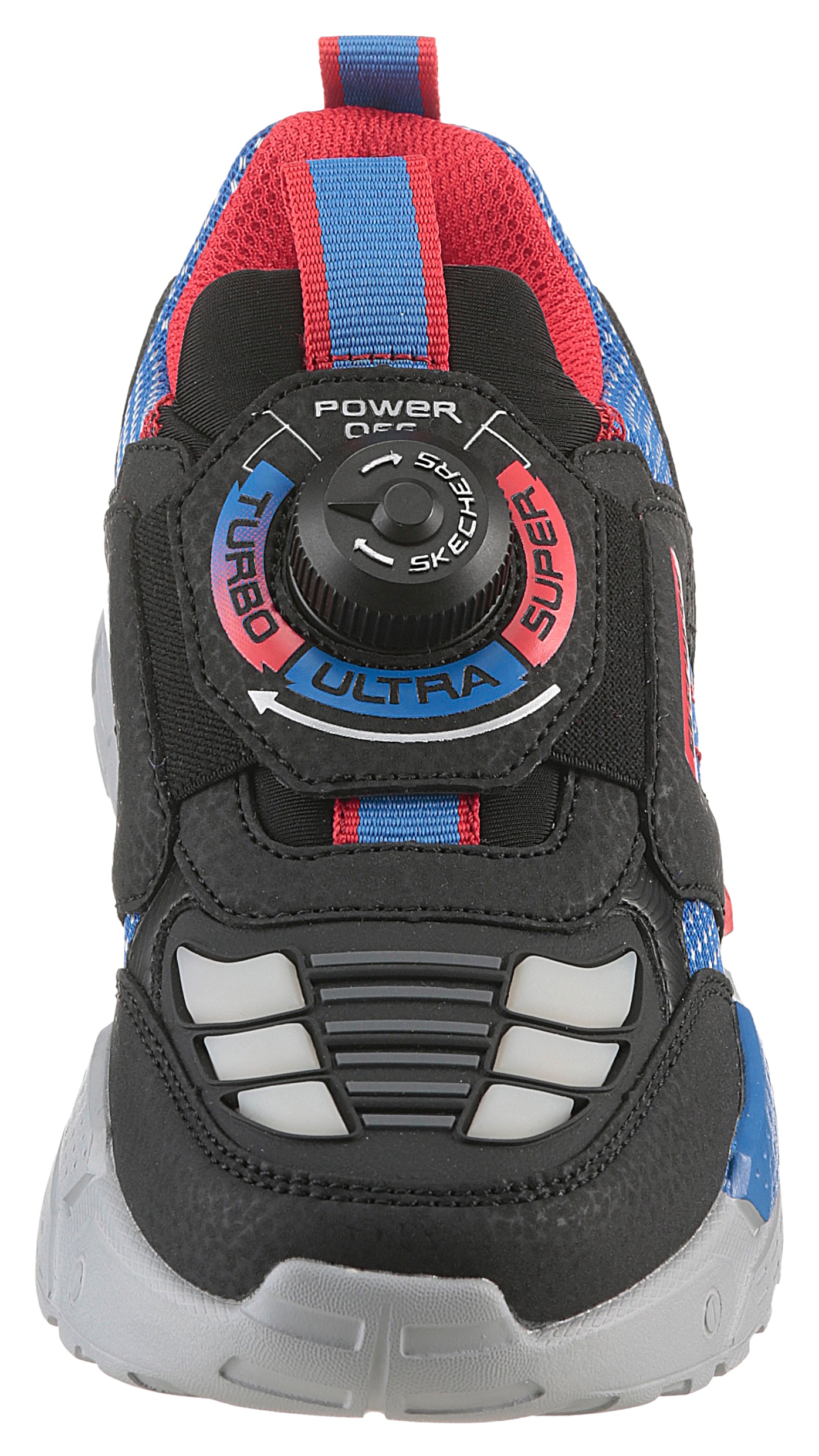 Skechers Slip-On Sneaker »TURBO-FUSE LIGHTS«, Blinkschuh mit Drehverschluss, Größenschablone zum Download