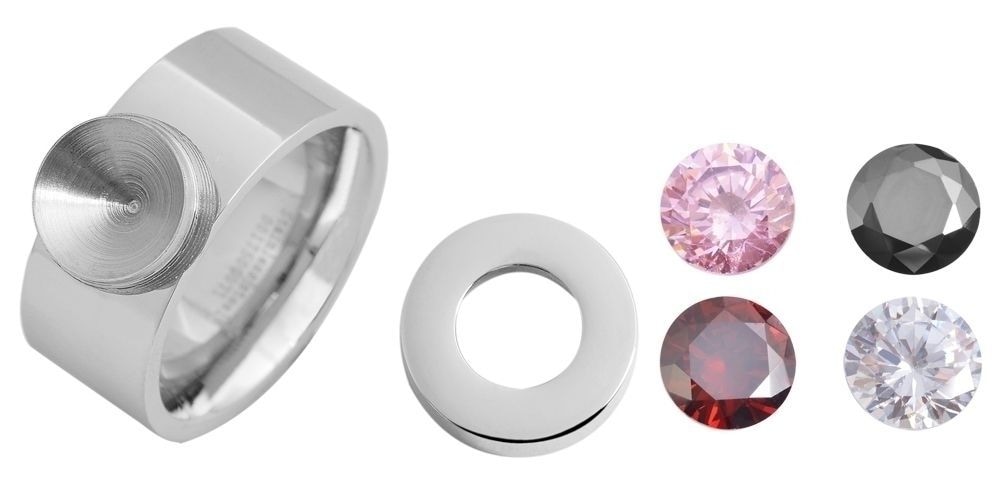 Adelia´s Fingerring »Ring aus Edelstahl«