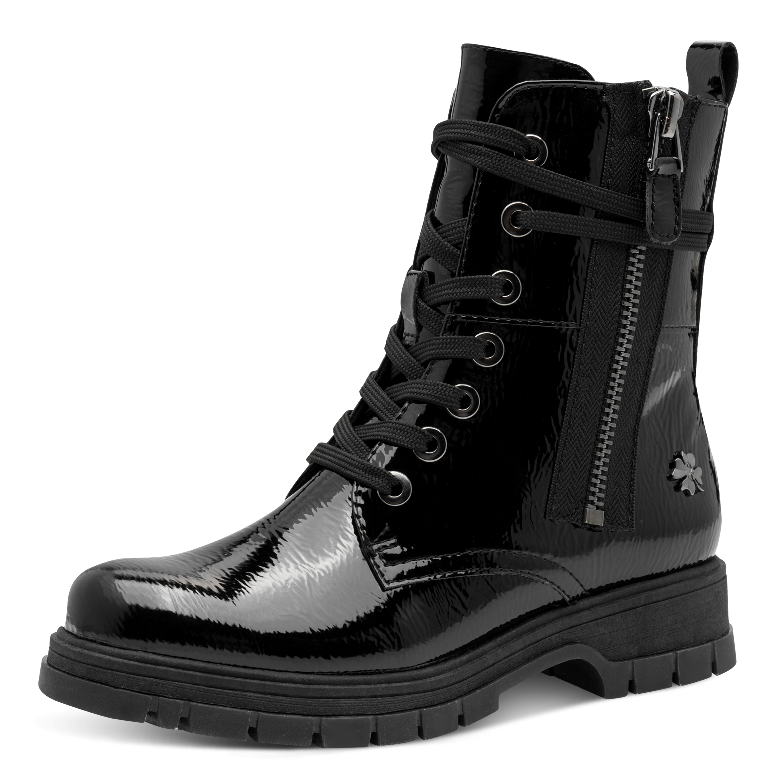 MARCO TOZZI by GMK Schnürboots, Blockabsatz, Schnürboots mit Zierreißverschluss außen