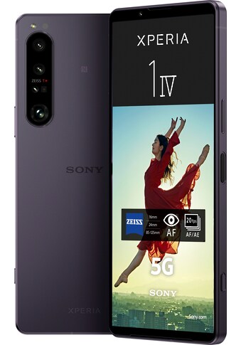 Sony Smartphone »XPERIA 1 IV 5G«, Purple, 16,51 cm/6,5 Zoll, 256 GB Speicherplatz, 12... kaufen