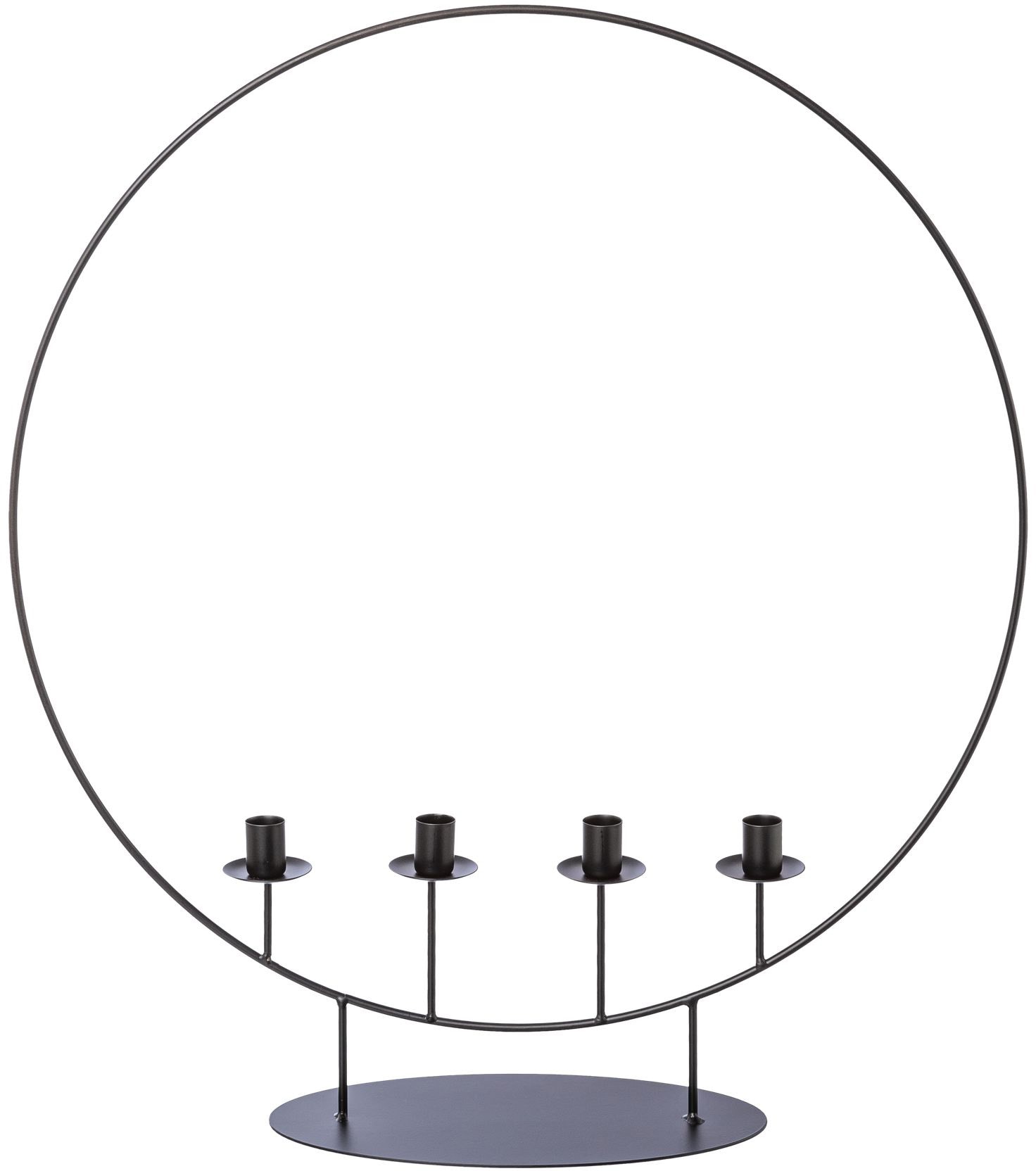 Kerzenhalter »Weihnachtsdeko«, (1 St.), auch als Adventskranz geeignet, Höhe ca. 60 cm