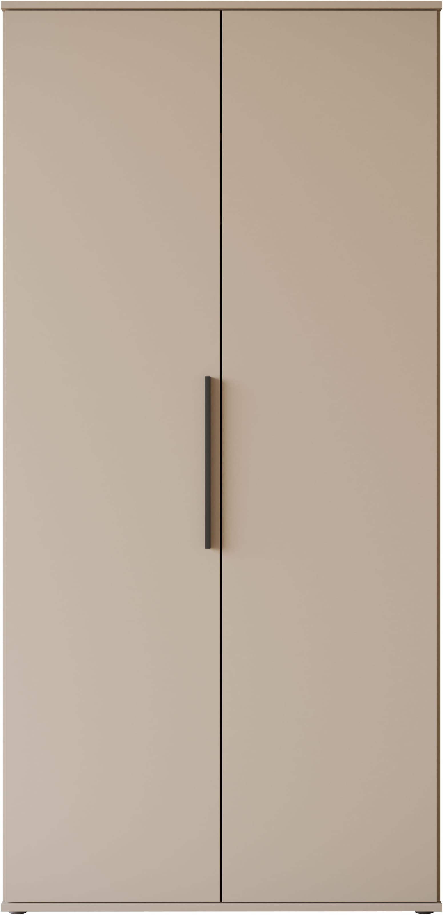 INOSIGN Kleiderschrank »LAGOS Wäscheschrank, Garderobe, schwarze Griffe, Made in Europe«, Moderner Drehtürenschrank, FSC-zertifiziert, melaminbeschichtet