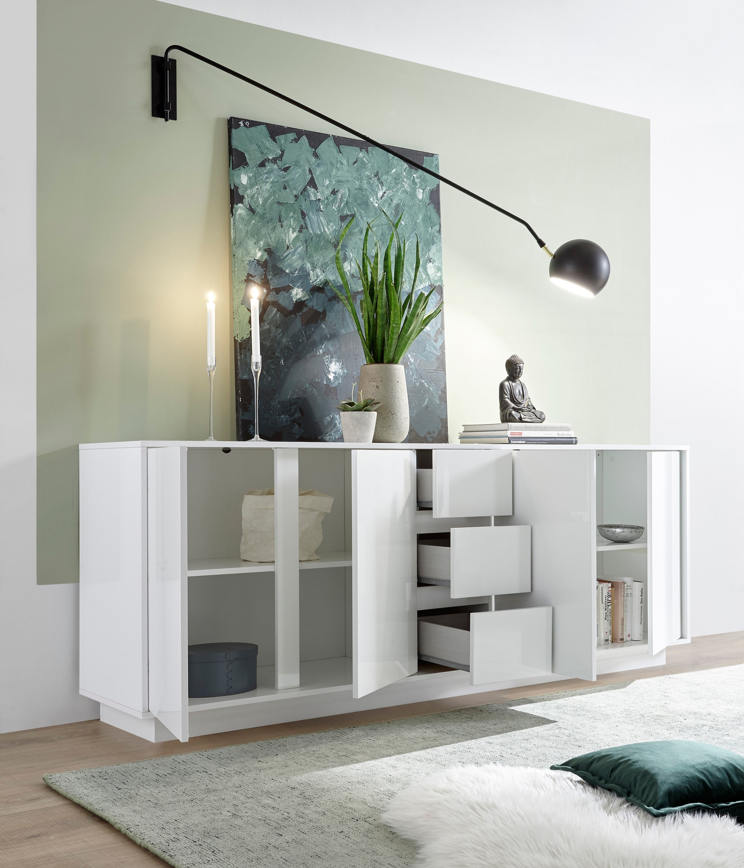 Home affaire Sideboard »Ice« grifflos