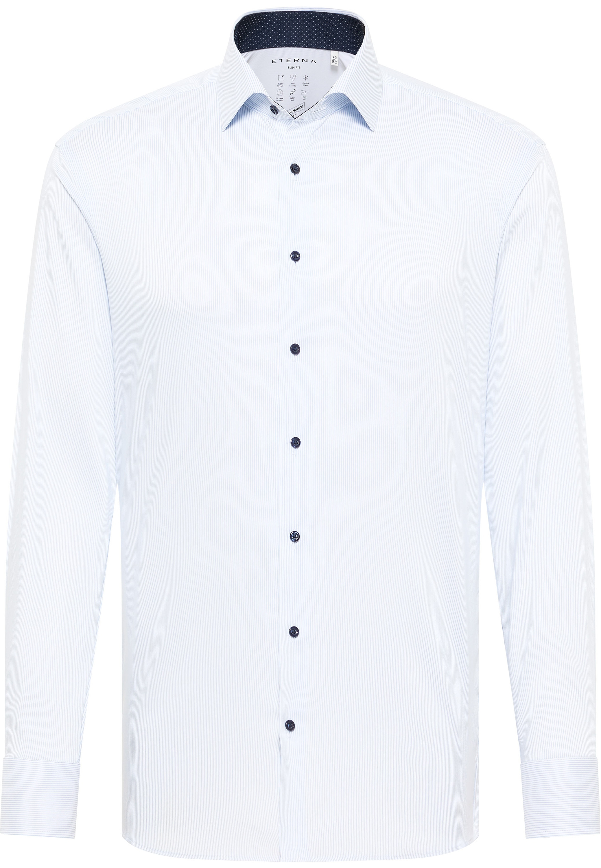 Eterna Langarmhemd »SLIM FIT«, EASY IRON (bügelleicht)