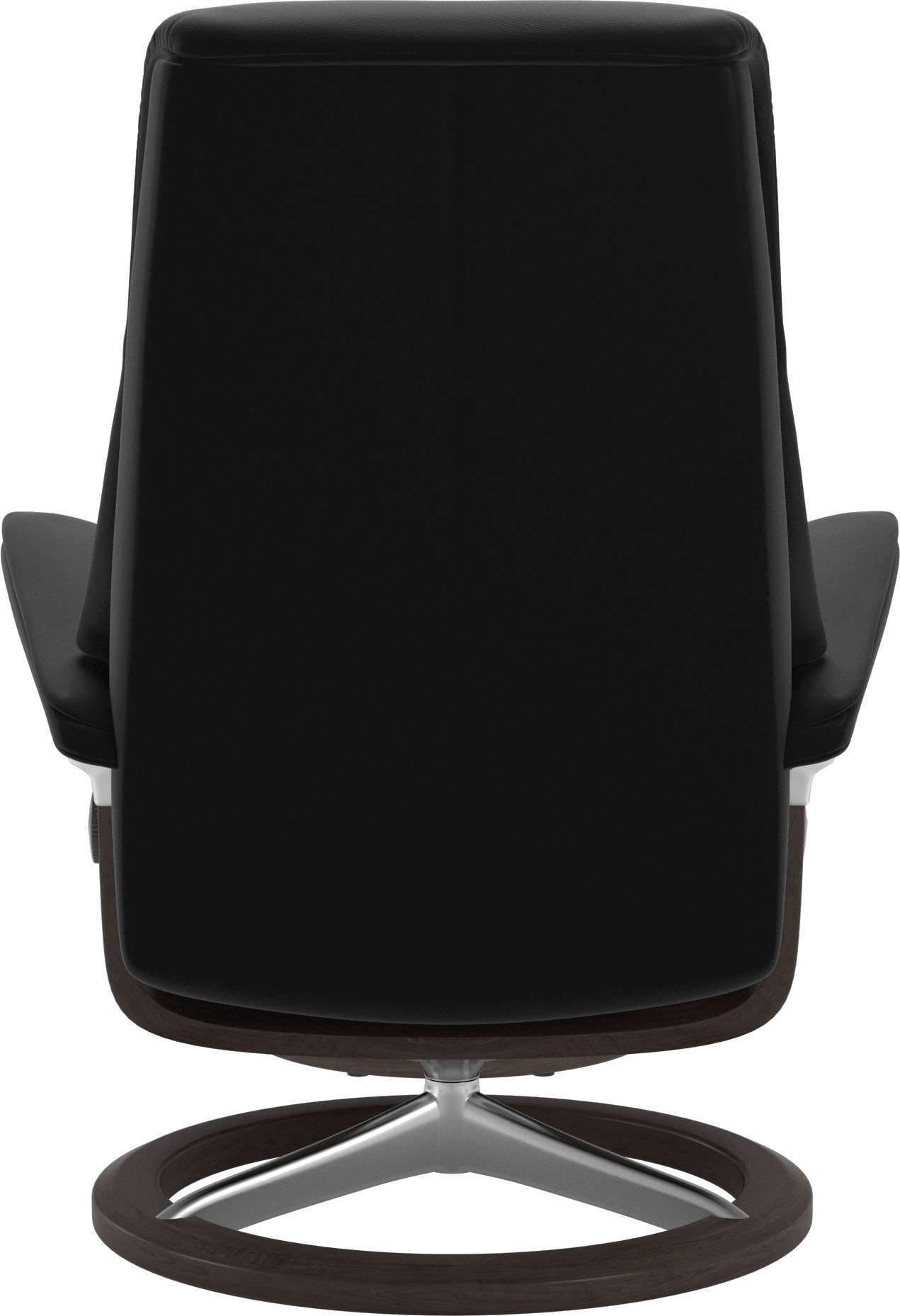 Stressless® Relaxsessel »View«, (Set, Relaxsessel mit Hocker), mit Signature Base, Größe M,Gestell Wenge