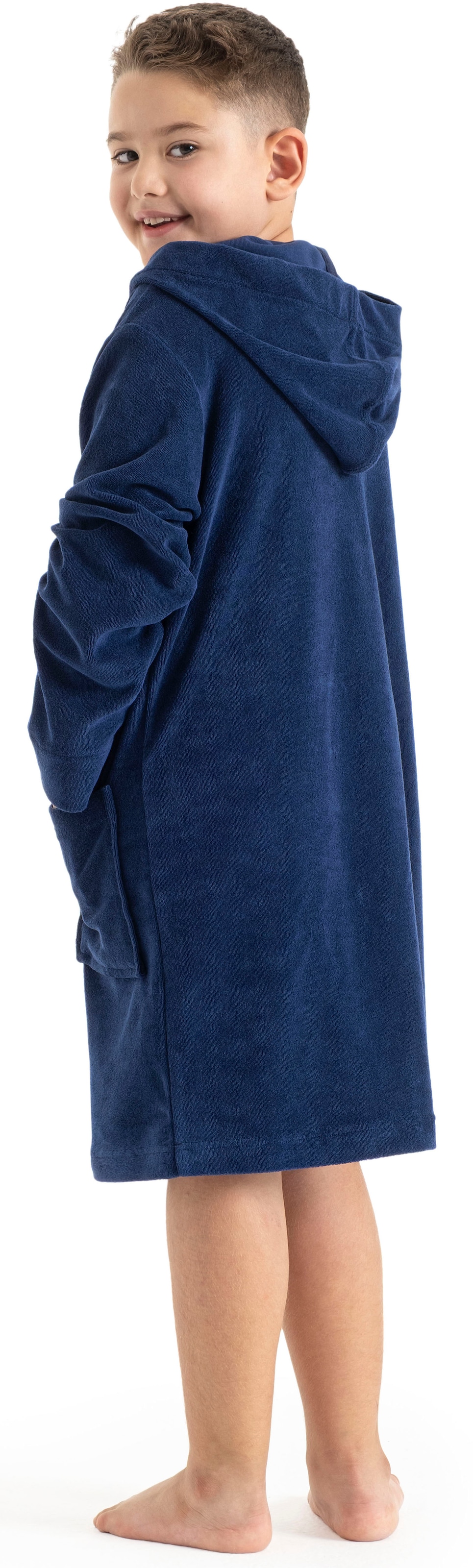 KangaROOS Kinderbademantel »Kira, Ideal für Zuhause, Schwimmbad oder im Urlaub« 1 Stk. tlg., modernen, sportliches Design, leuchtenden Akzenten