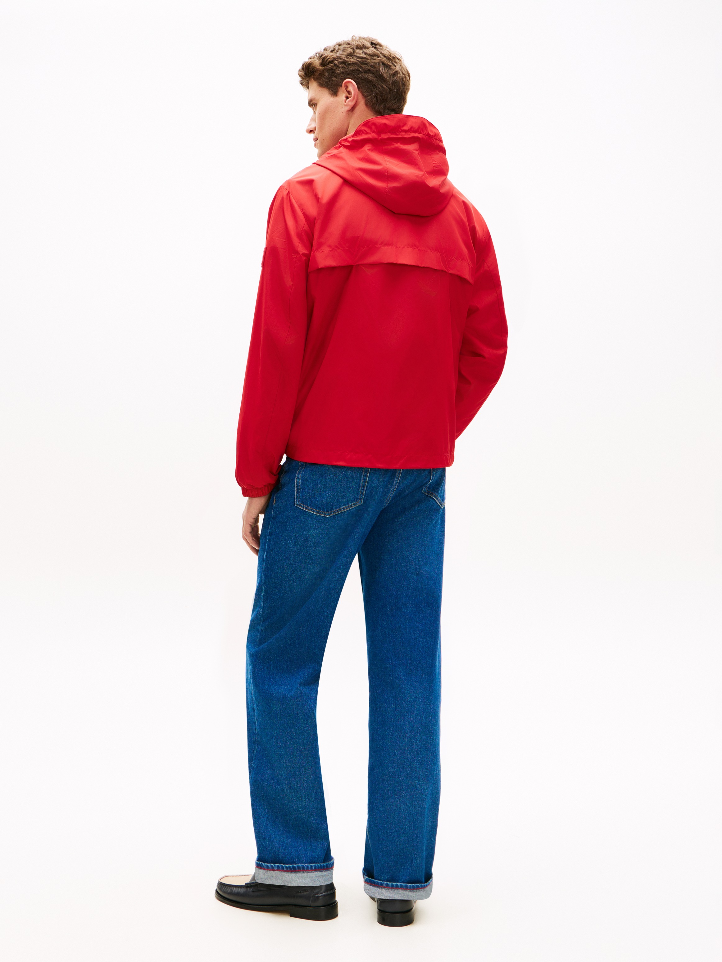 Tommy Hilfiger Allwetterjacke »BRANDED HOODED« mit Kapuze Windjacke Fahrradjacke Packable Regular fit mit Kapuze