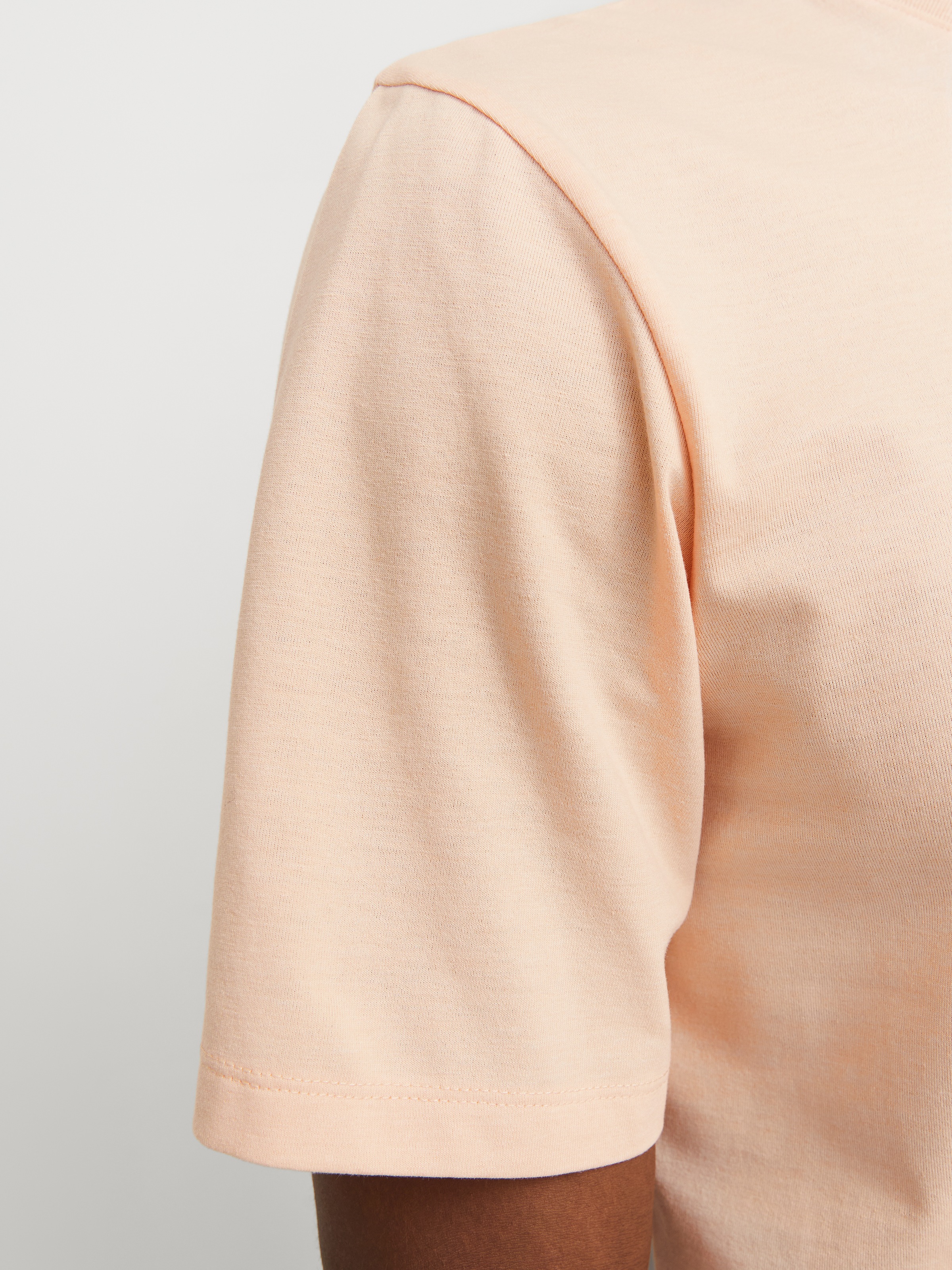 Jack & Jones Rundhalsshirt »JJELOGO TEE SS O-NECK 2 COL SS25 SN«, mit Logo Print