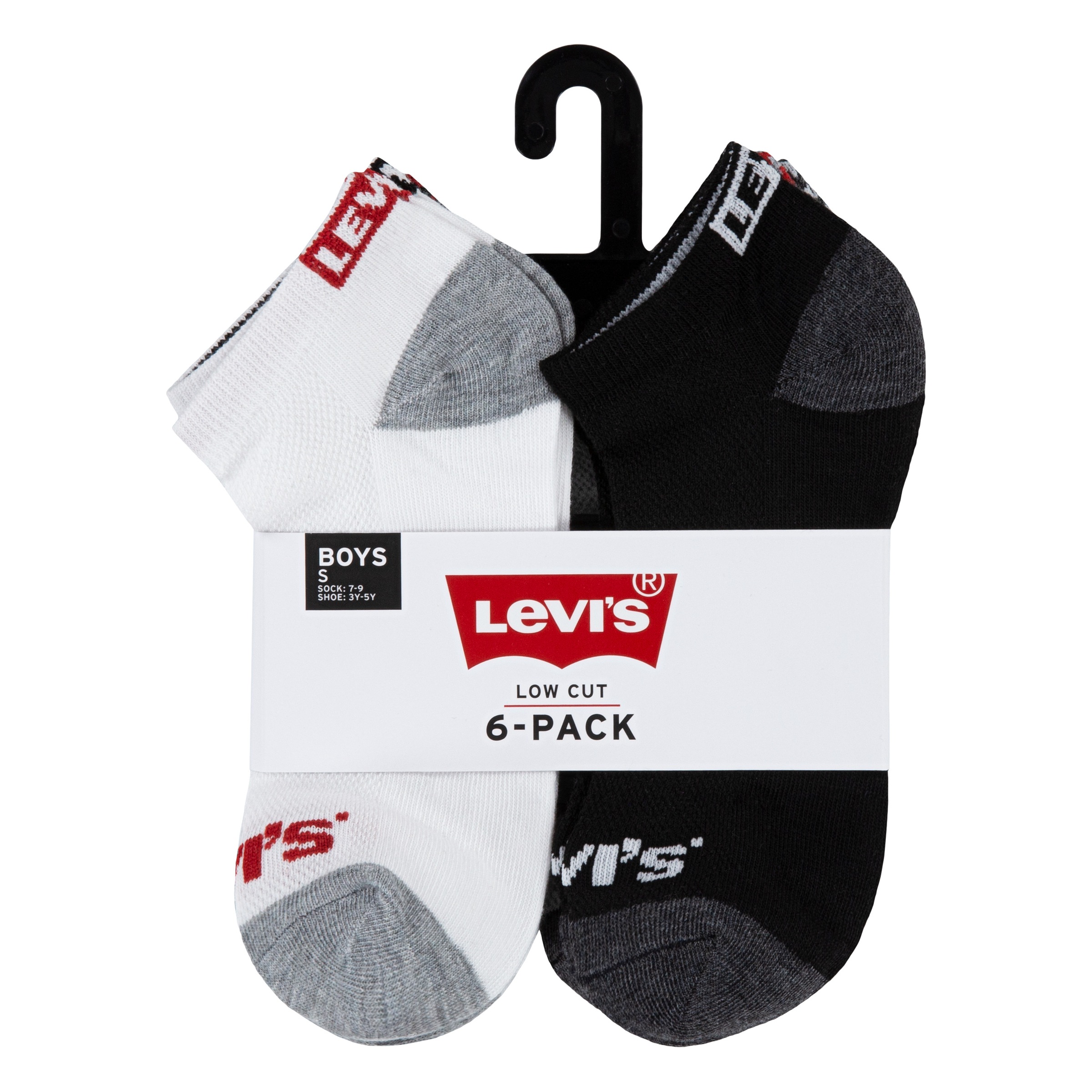 Levi's® Kids Kurzsocken »LHN BOX TAB LOW CUT 6PK MarkeL«, (Packung, 6 Paar), UNISEX
