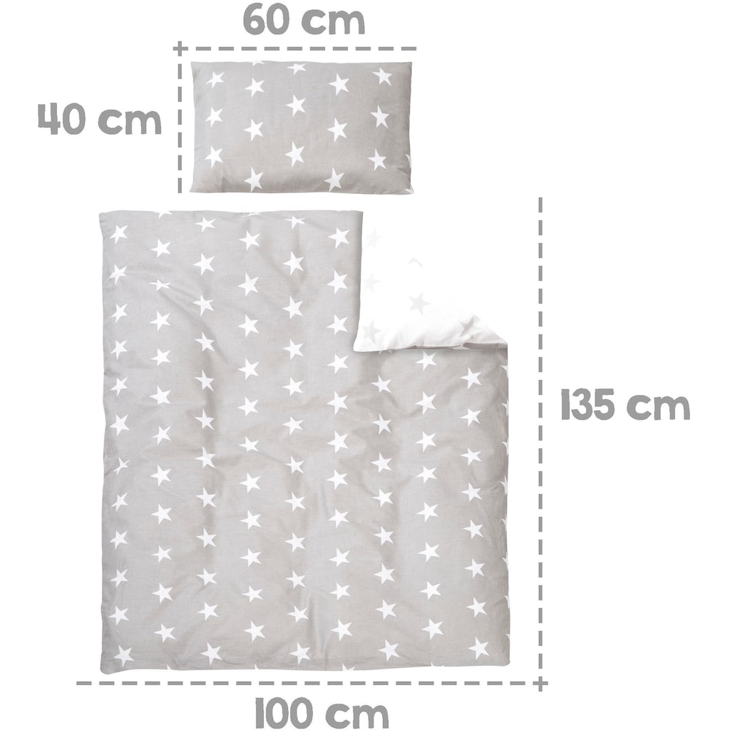 roba® Komplettbett »Little Stars, 70x140 cm«, (6 tlg.)