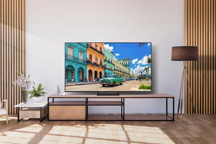 Samsung OLED-Fernseher »GQ55S90CAT«, 4K Ultra HD, Smart-TV, Neural Quantum Prozessor 4K,LaserSlim Design,Gaming Hub