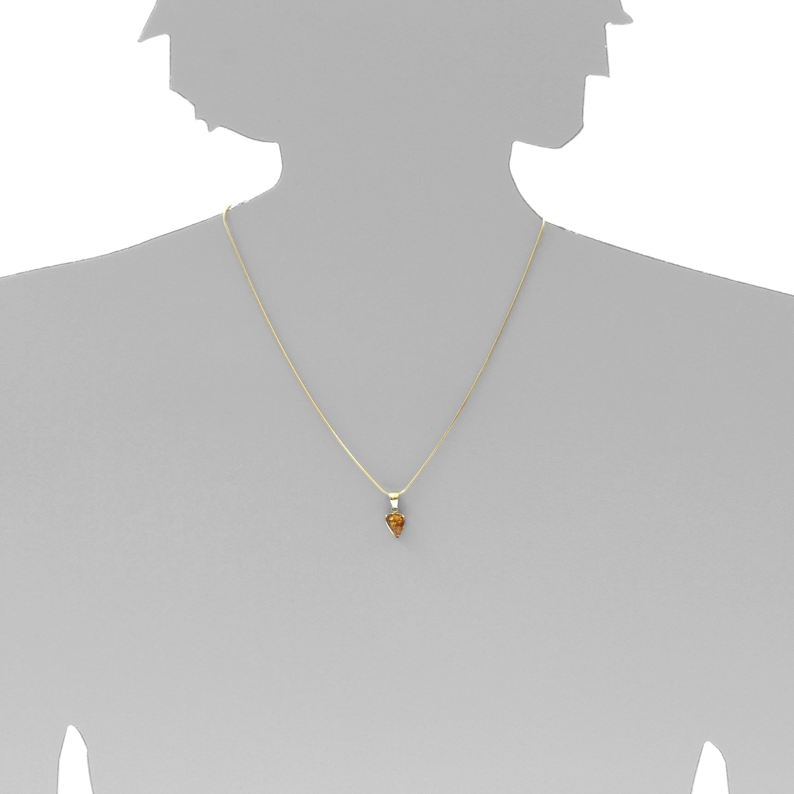 OSTSEE-SCHMUCK Kettenanhänger »- Anouk - Gold 333/000 - Bernstein«