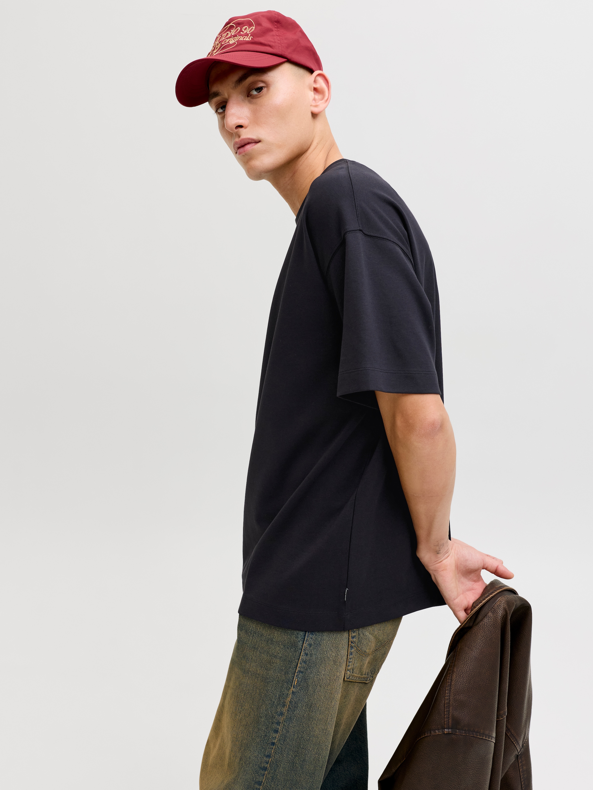 Jack & Jones T-Shirt »JJEBARRON TEE SS O-NECK NOOS« Baumwollmischung, loose fit