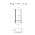 Home affaire Wohnwand »Westminster«, (Set, 3 St.), im romantischen Landhausstil
