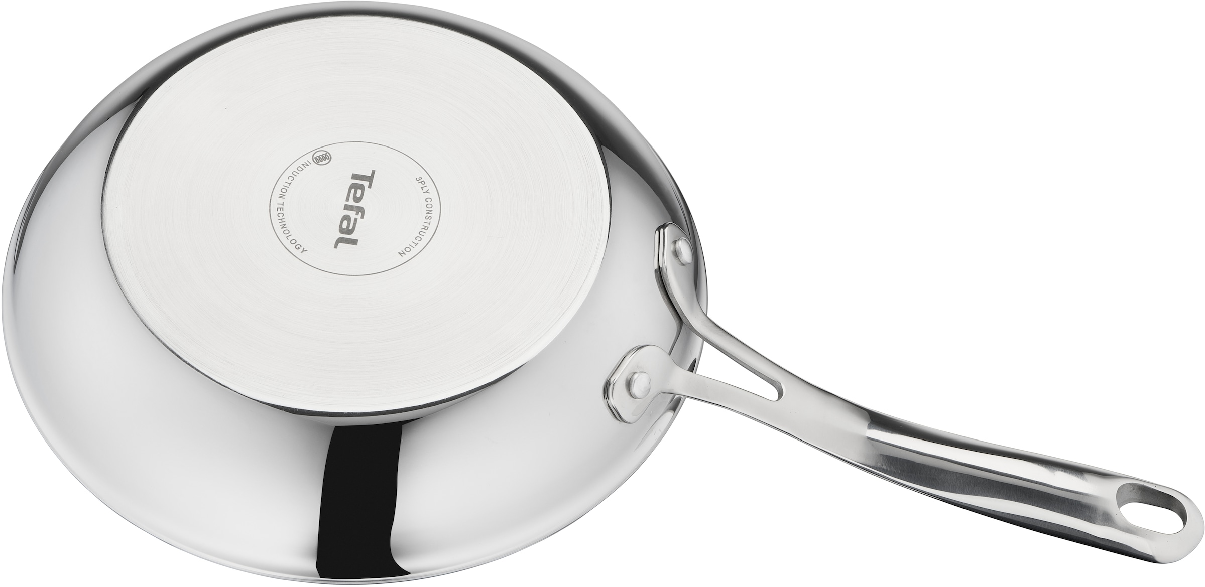 Tefal Bratpfanne »Eternal Mesh«, Edelstahl 18/10, (1 tlg.), Triply3-Schicht-Material, Mesh-Beschichtung, alle Herdarten, Induktion