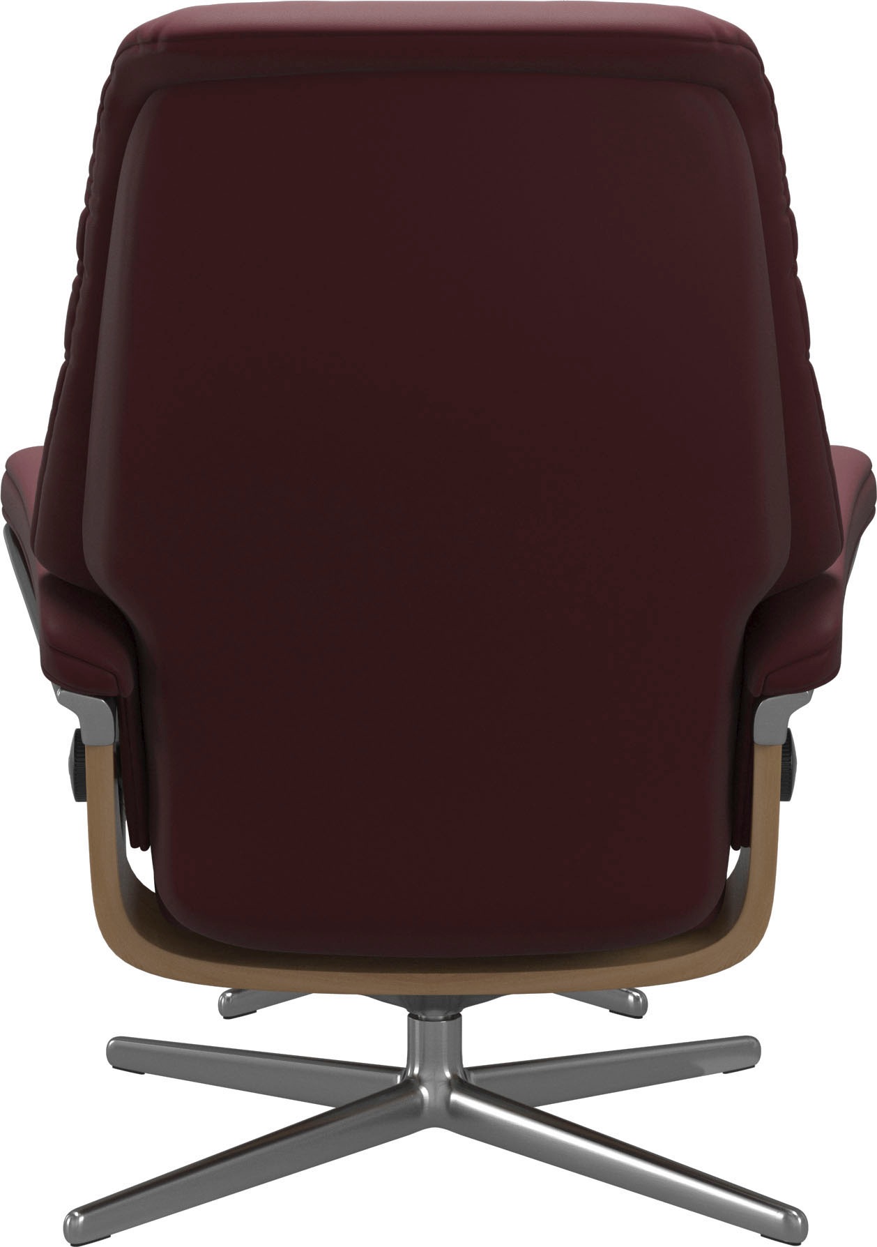 Stressless® Relaxsessel »Sunrise«, (Set, Relaxsessel mit Hocker), mit Hocker, mit Cross Base, Größe S, M & L, Holzakzent Eiche