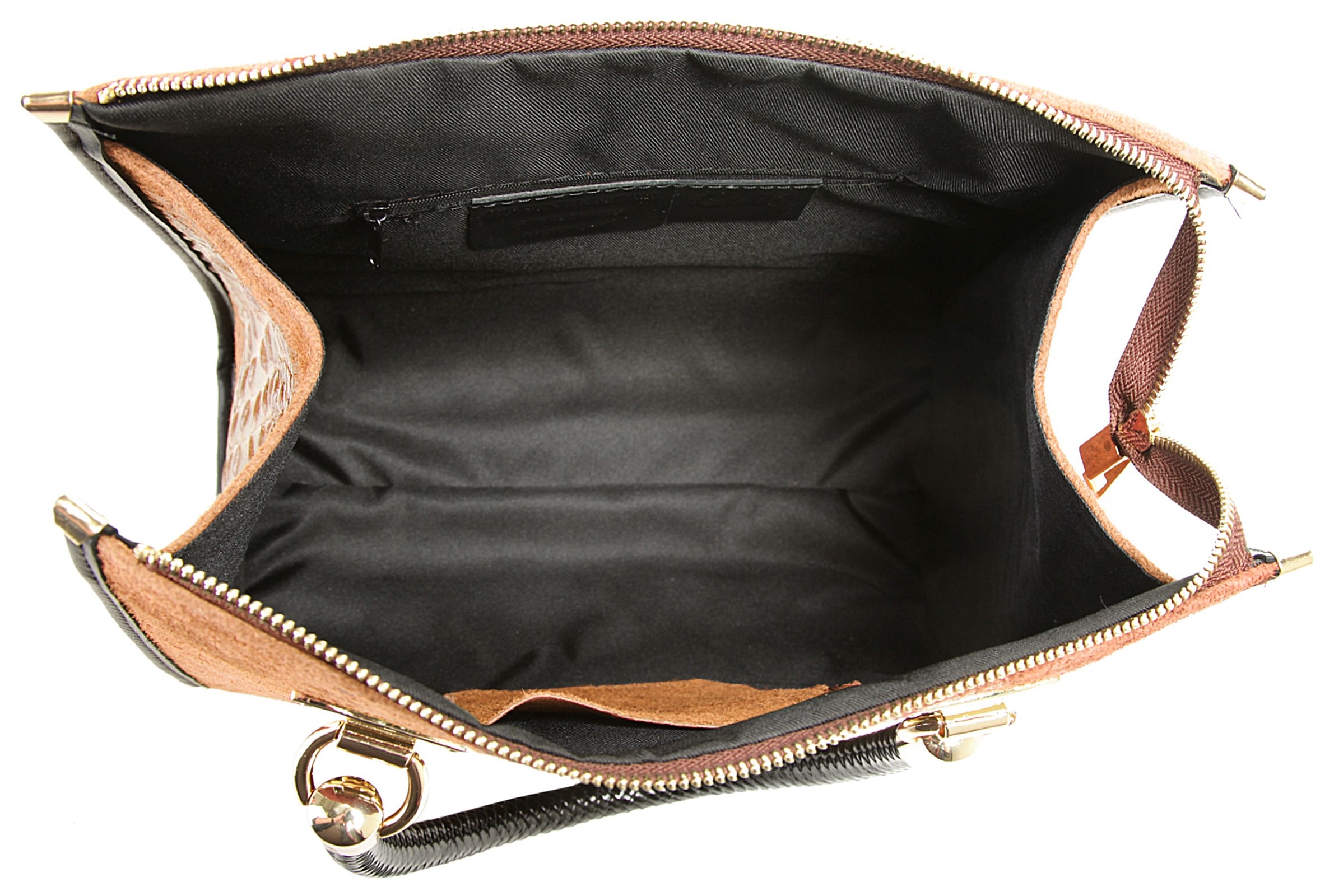 Cluty Henkeltasche, echt Leder, Made in Italy