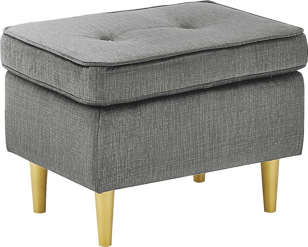 ED EXCITING DESIGN Hocker »Tom«, mit Strasssteinen und goldenen Füßen