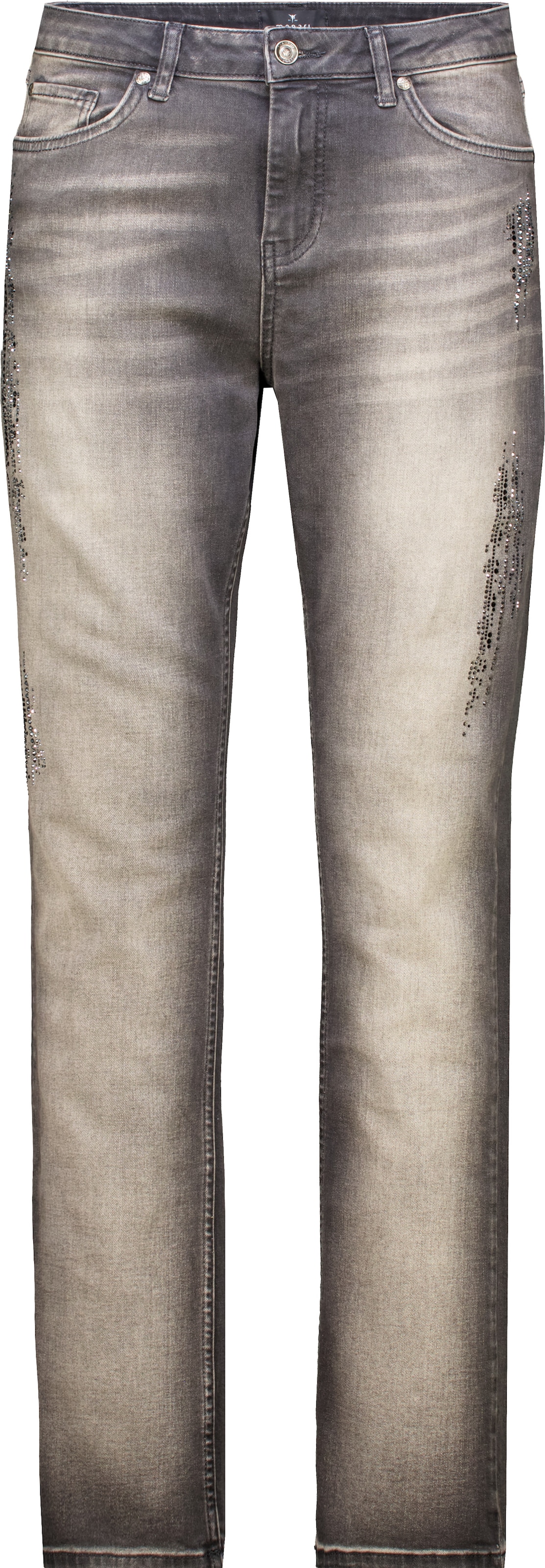 Monari Straight-Jeans Regular fit mit Strassdetails