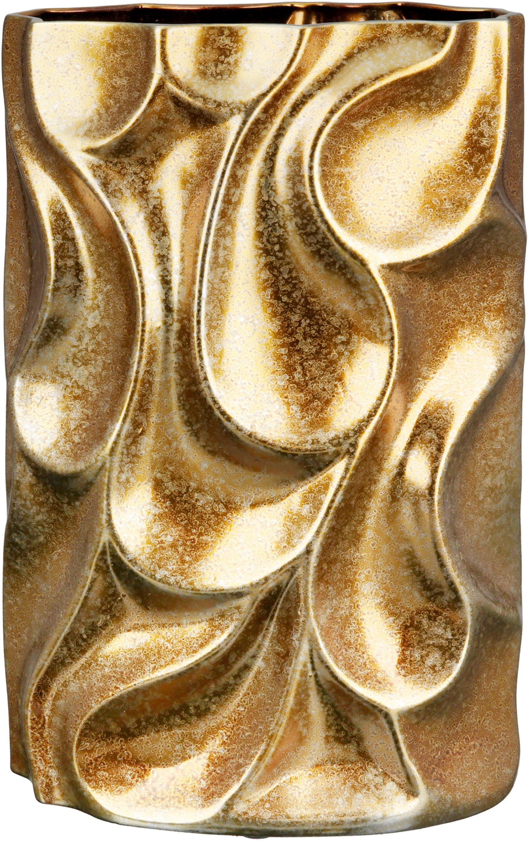 Casablanca by Gilde Tischvase ca. bei Dellen-Struktur«, bestellen Höhe St.), cm, 36 aus OTTO dekorative »Relief, Keramik, Blumenvase (1 Vase mit