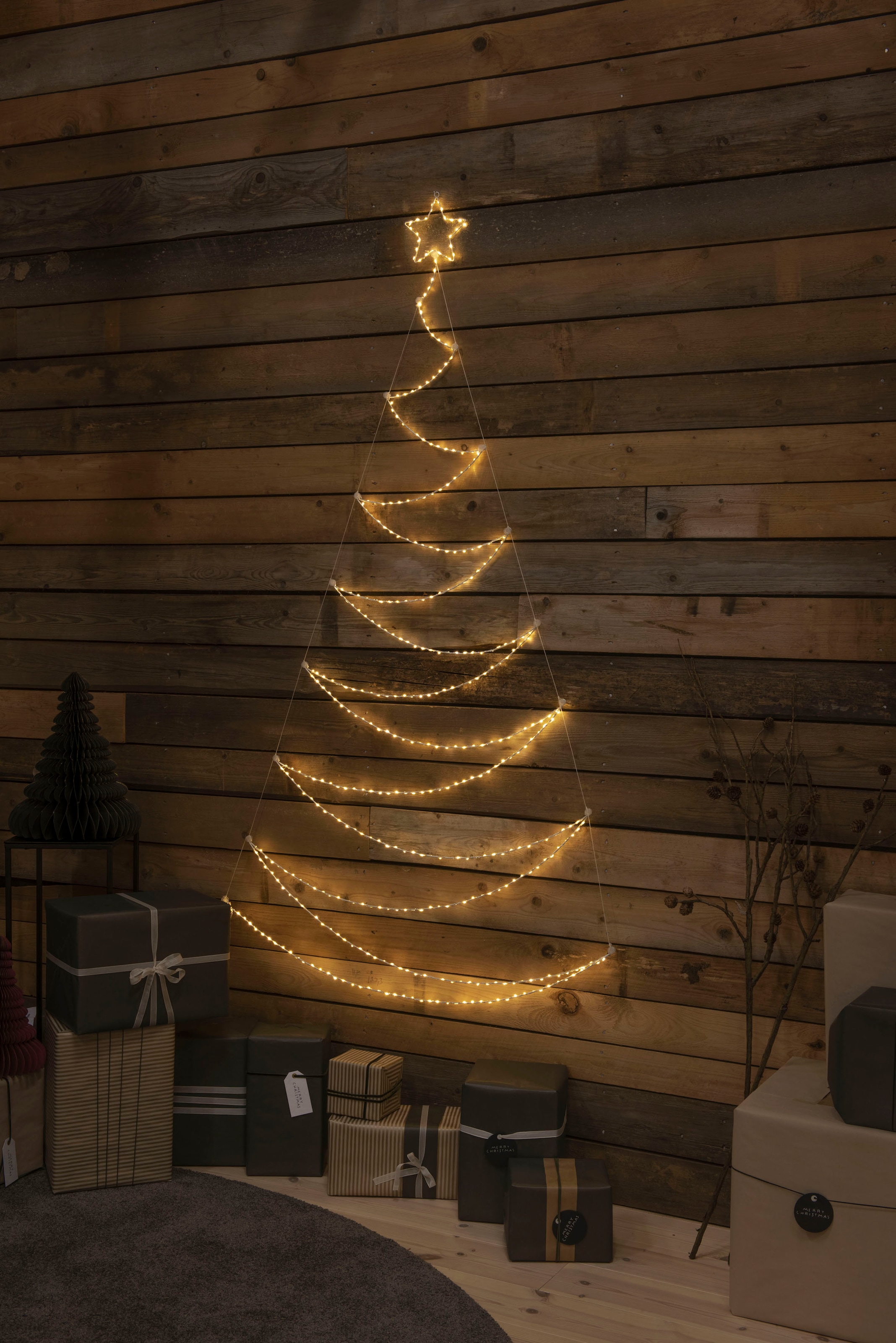 KONSTSMIDE LED Dekolicht »LED Metallweihnachtsbaum, weiß, 420  bernsteinfarbene Dioden«, 420 flammig-flammig im OTTO Online Shop | Weihnachtsdörfer