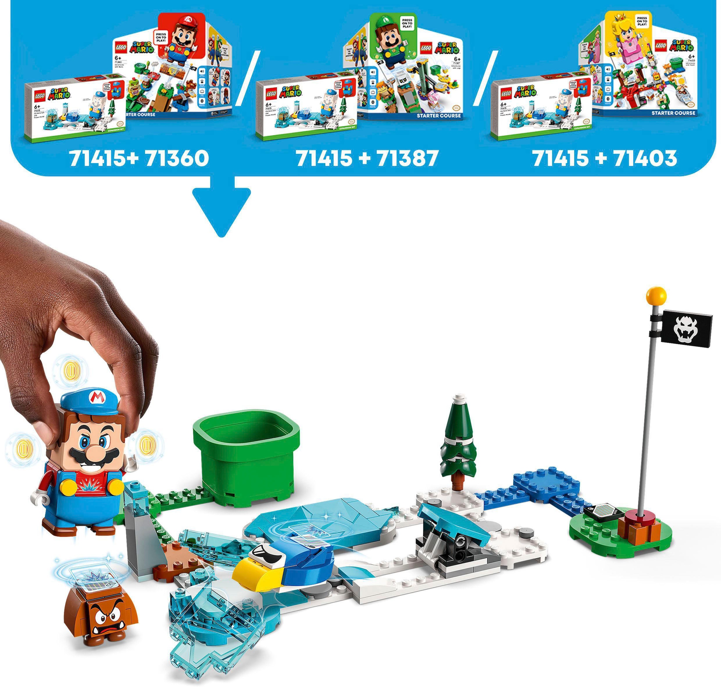 LEGO® Konstruktionsspielsteine »Eis-Mario-Anzug – Erweiterungsset (71415), LEGO® Super Mario«, (105 St.), Made in Europe
