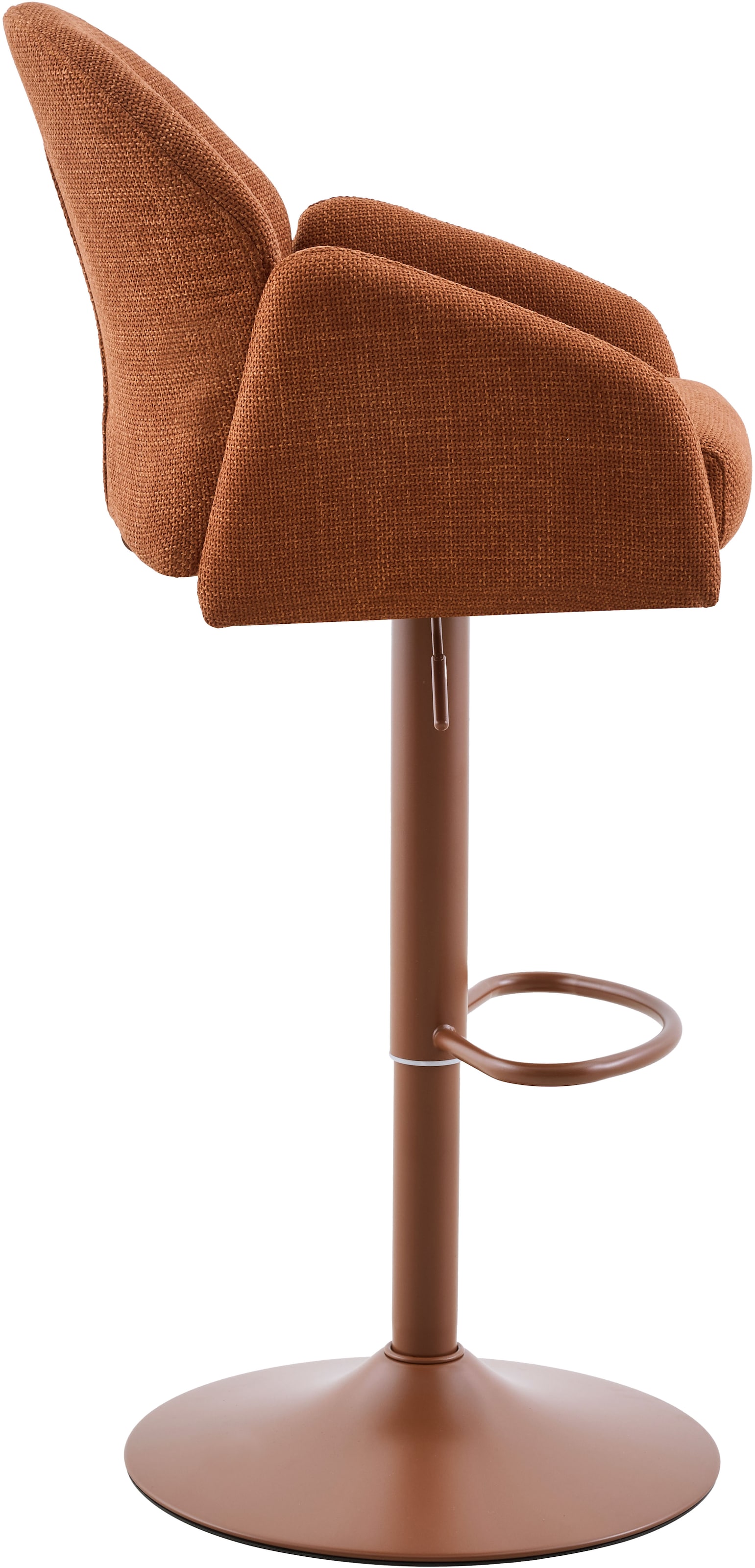 HELA Barhocker »HOLLY« Set, 2 Stk. tlg. 360° drehbar, Höhenverstellbar, Armlehnen, Gestell angepasst an Bezug