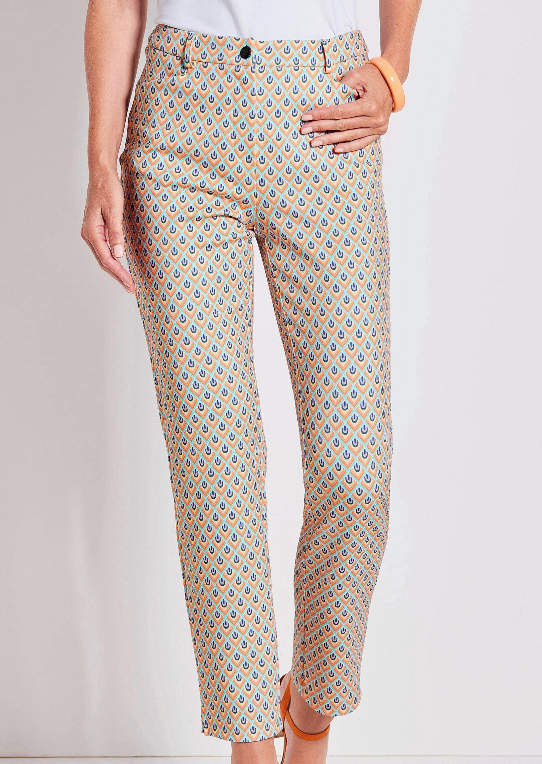 GOLDNER 2-in-1-Hose »Elegante Hose LOUISA mit Muster«