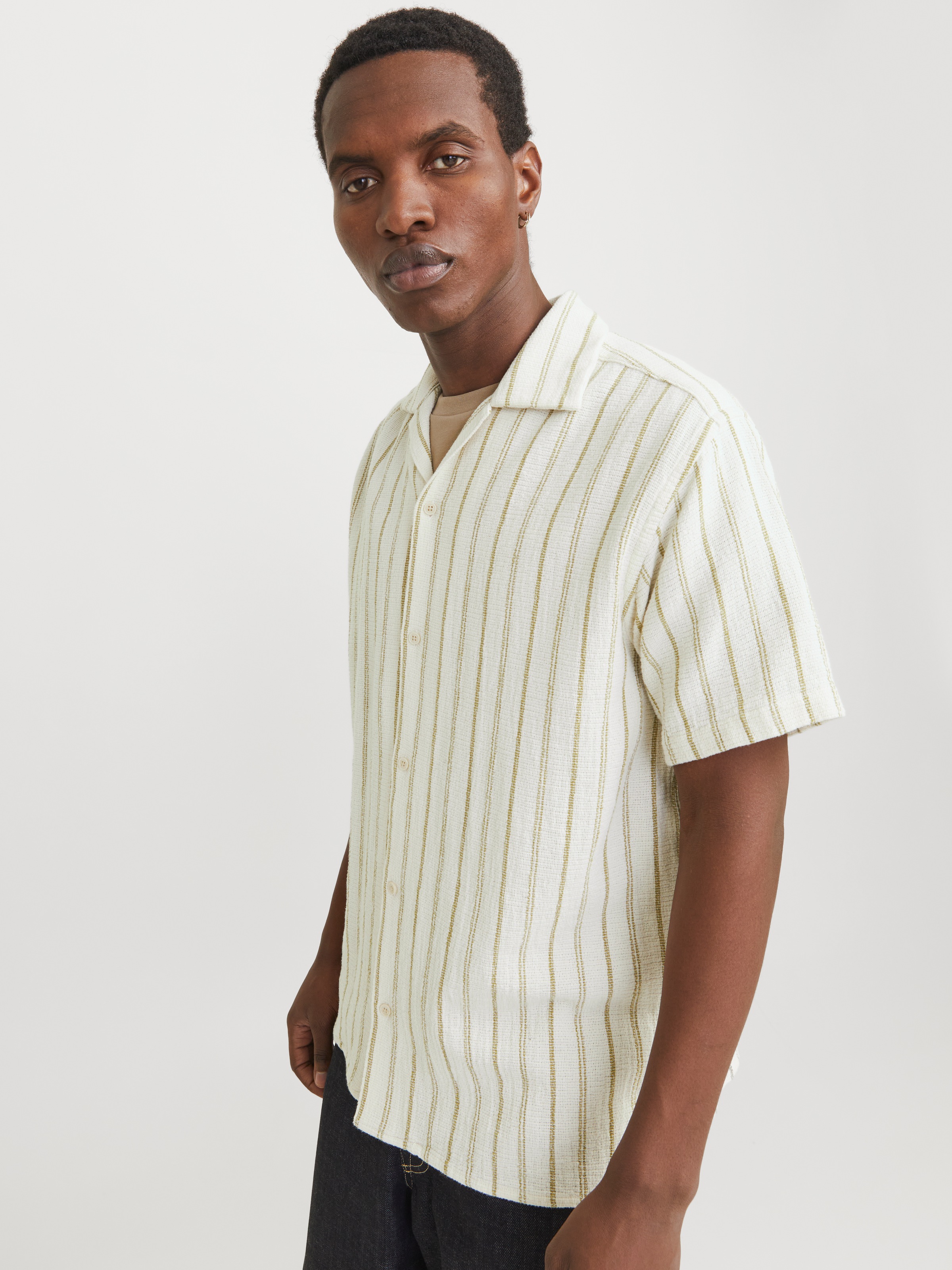 Jack & Jones Kurzarmhemd »JORCOBA STRIPE RESORT SHIRT SS SN«