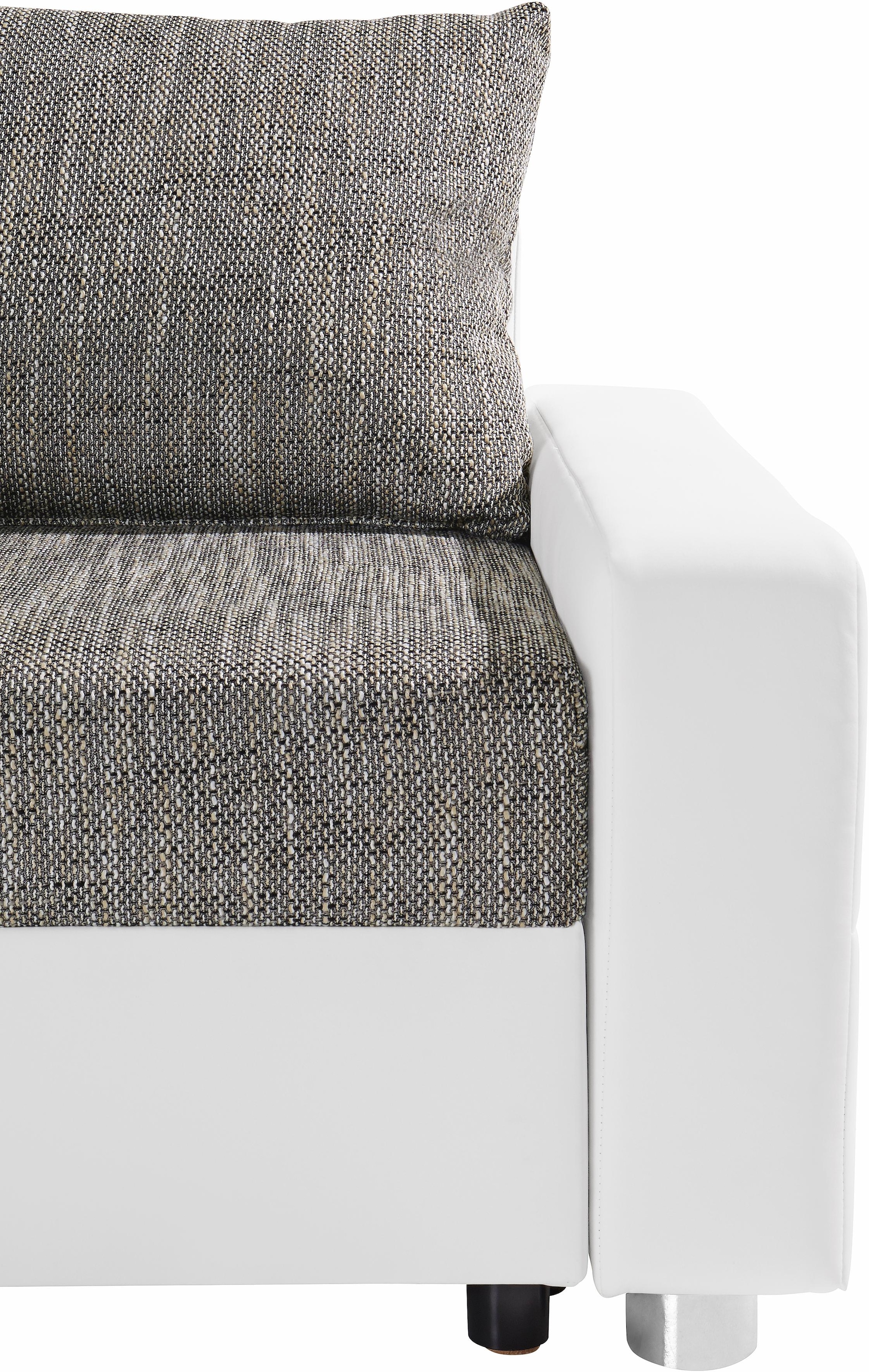 COLLECTION AB Ecksofa »Parma L-Form«, mit Bettfunktion und Federkern