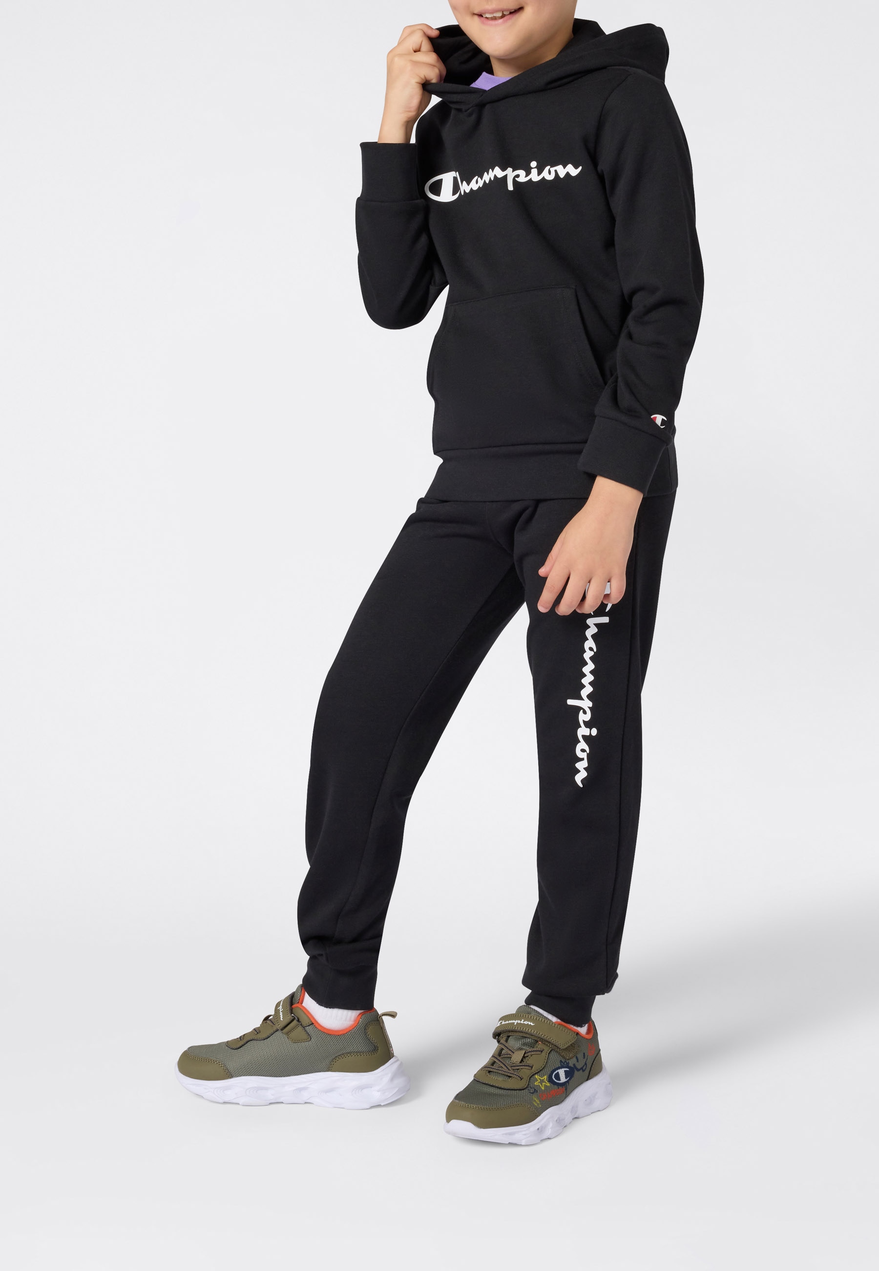 Champion Kapuzensweatshirt »ICONS CONTRAST Terry Hoodie«, 1 tlg. für Kinder, sportlicher Stil, aus Baumwolle und Polyester
