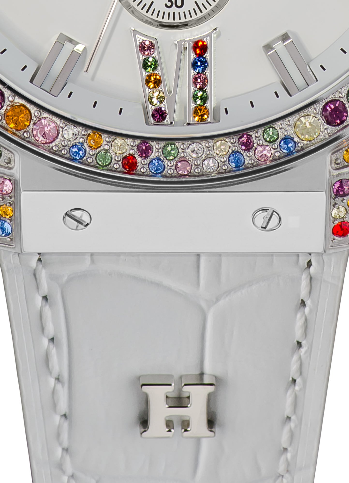 HAEMMER GERMANY Chronograph »EMINENT«, Quarzuhr, Damenuhr, Datum, Stoppfunktion, Saphirglas, Lederarmband