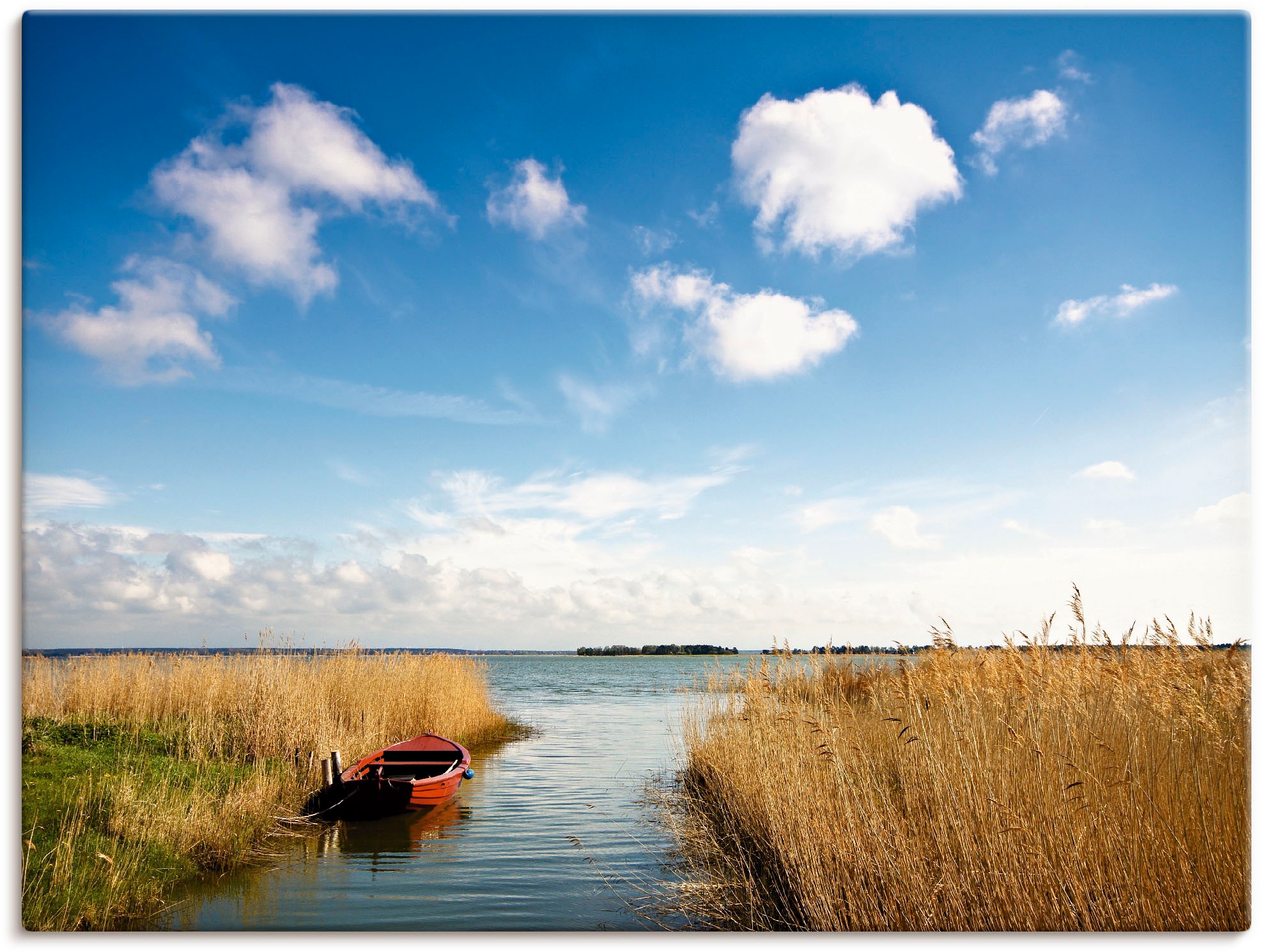 Artland Wandbild »Am Bodden bei Wiek (Fischland-Darß) I«, Küste, (1 St.), in vielen Größen & Produktarten -Leinwandbild, Poster, Wandaufkleber / Wandtattoo auch für Badezimmer geeignet