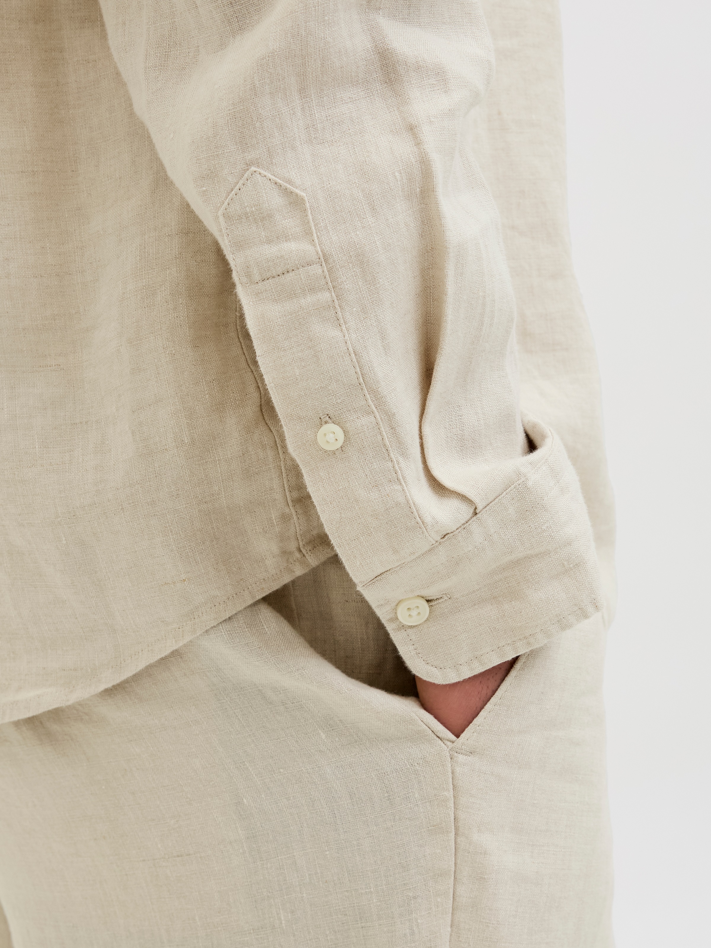 Jack & Jones Langarmhemd »JPRCCLAWRENCE LINEN L/S SHIRT SN«