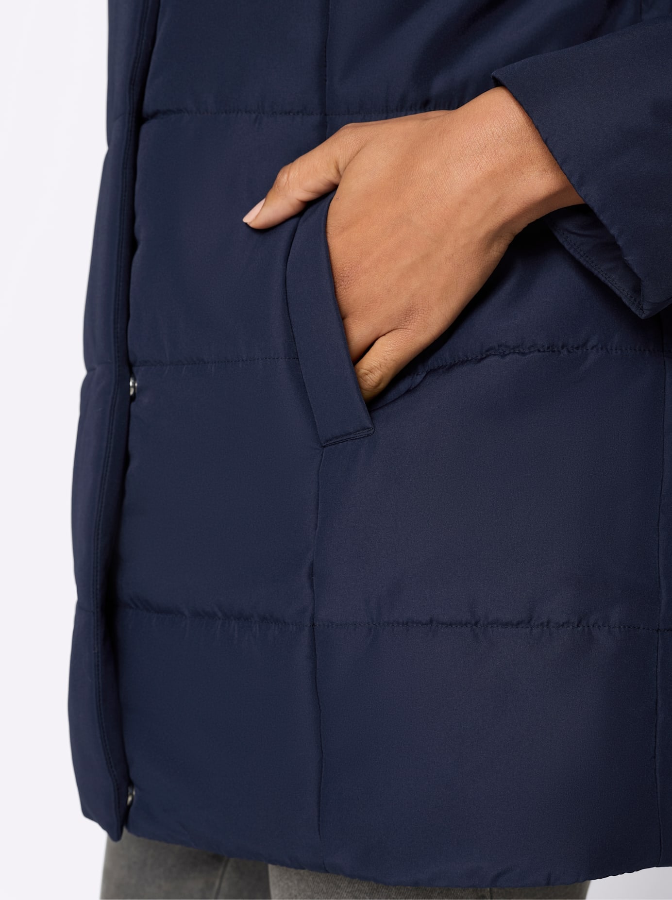 Classic Basics Steppjacke mit Kapuze