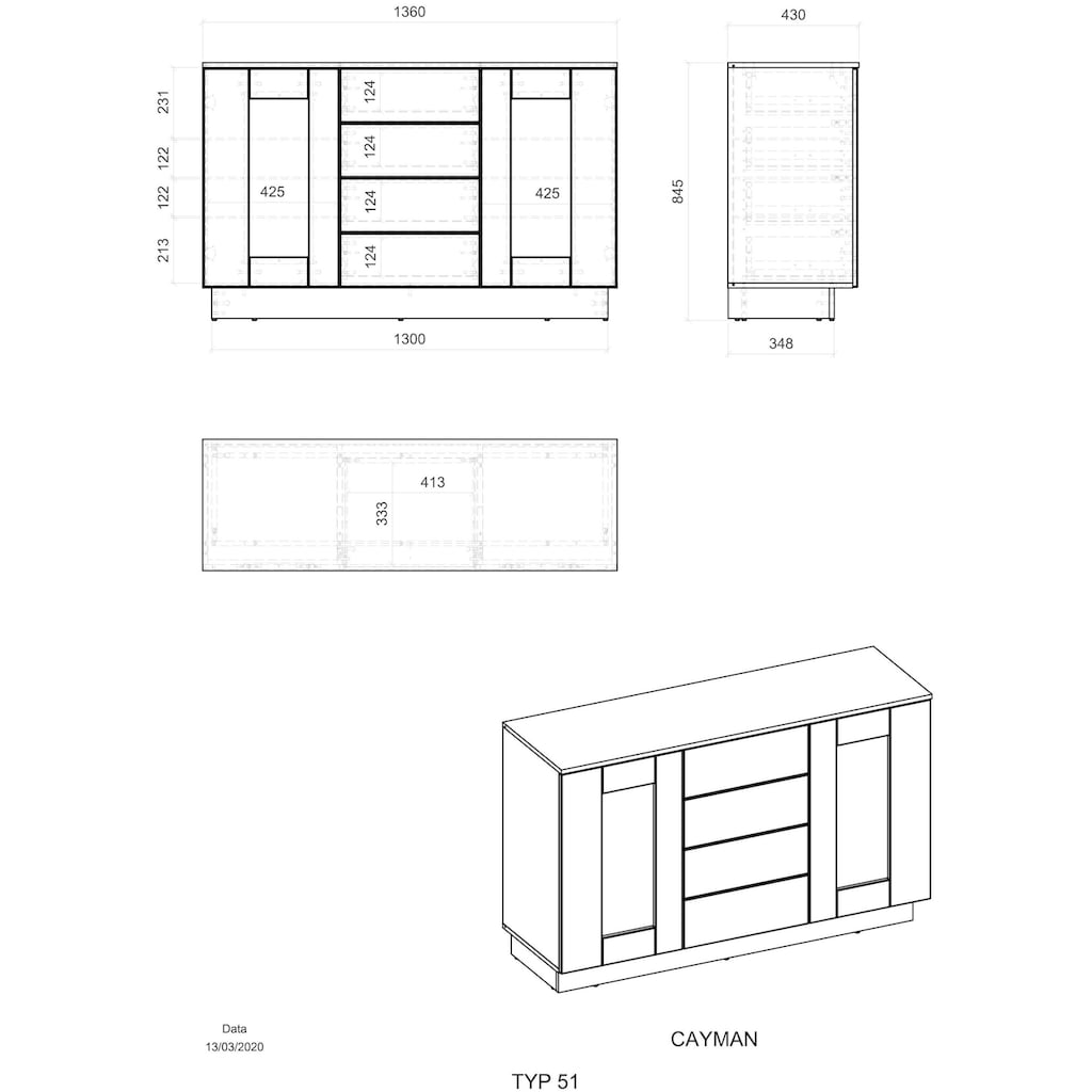 Places of Style Sideboard »Cayman«