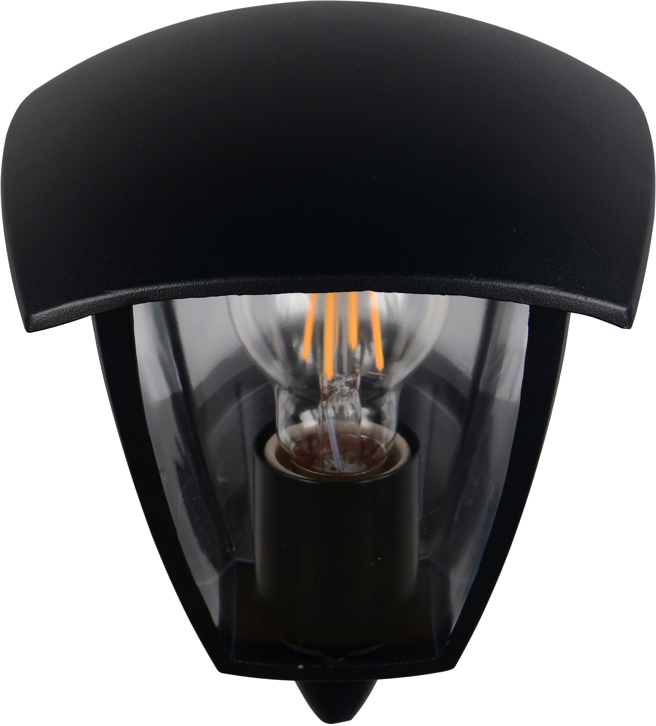 TRIO Leuchten Außen-Wandleuchte »VENTA, Laterne Hauswand Fassadenbeleuchtung, exkl 1x E27 max 10W, IP44« E27 1 Stk. warmweiß - kaltweiß Wandlampe Laternen-Optik, aufwärts gerichtet, Schirm Kunststoff