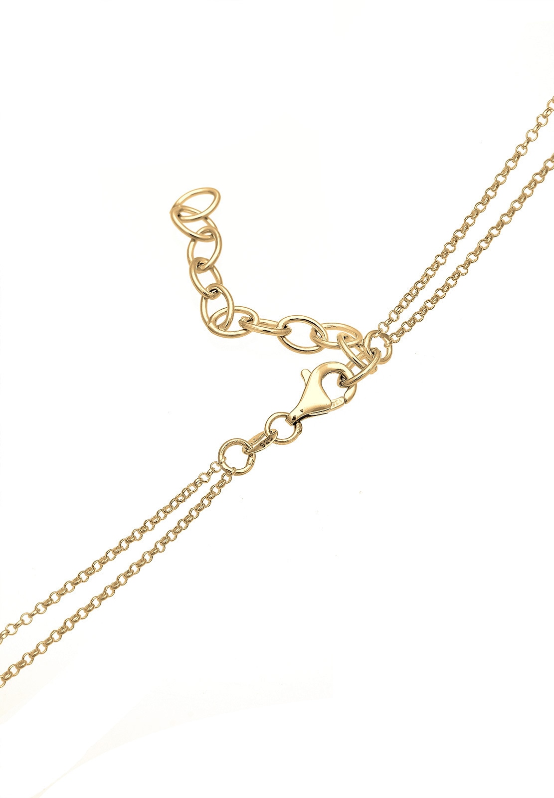 Elli Kette mit Anhänger »Halskette Anhänger Kreis Verbunden 925 Sterling Silber«