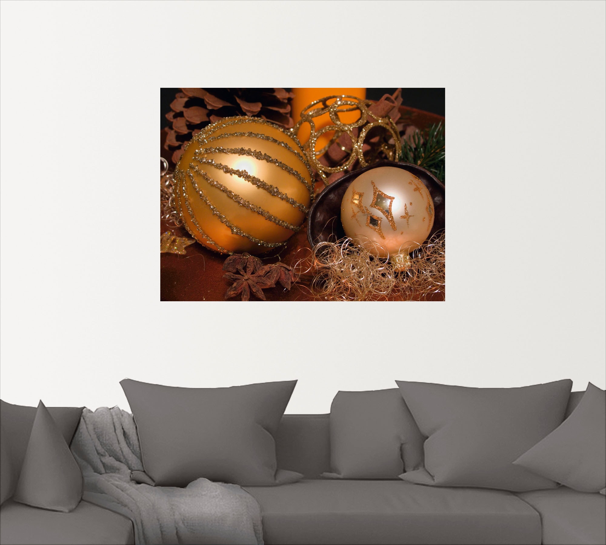 Artland Wandbild »Weihnachtsgesteck«, Weihnachten, (1 St.), als Poster, Wandaufkleber in verschied. Größen