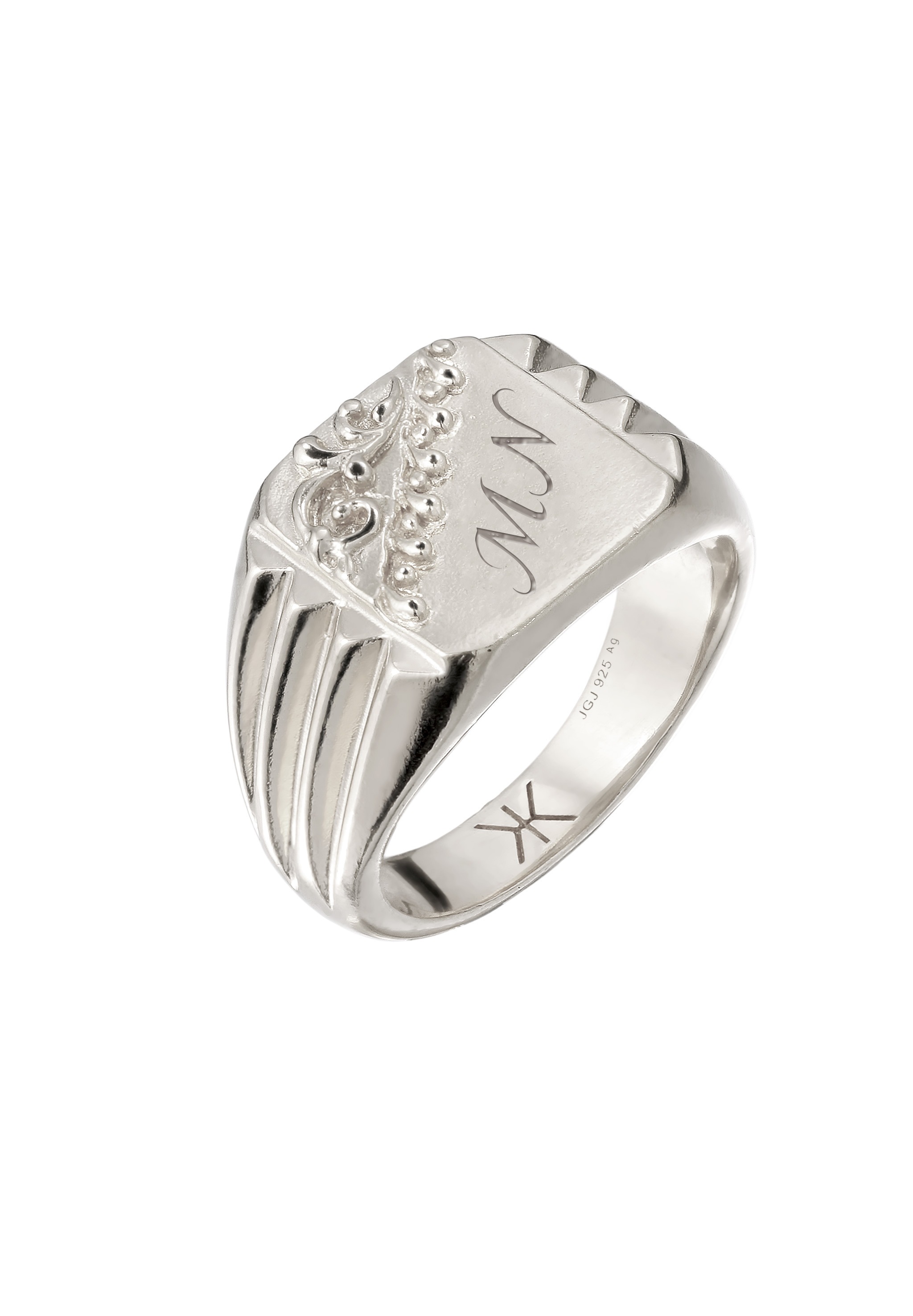 Kuzzoi Siegelring »Ring Siegelring 925 Sterling Silber«
