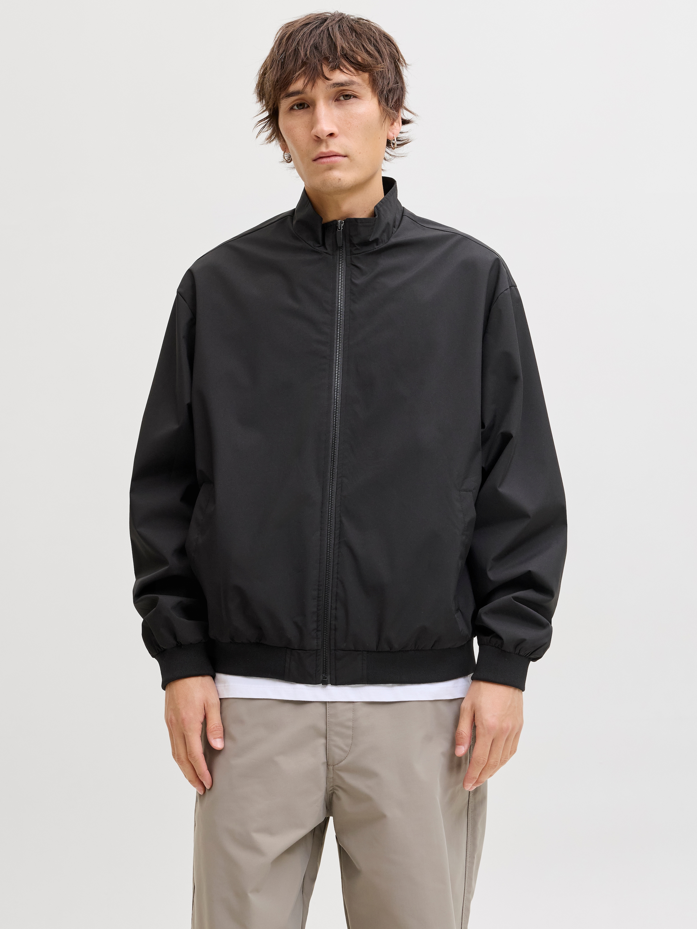 Jack & Jones Bomberjacke »JJECHARGE STAND COLLAR BOMBER NOOS« mit Stehkragen