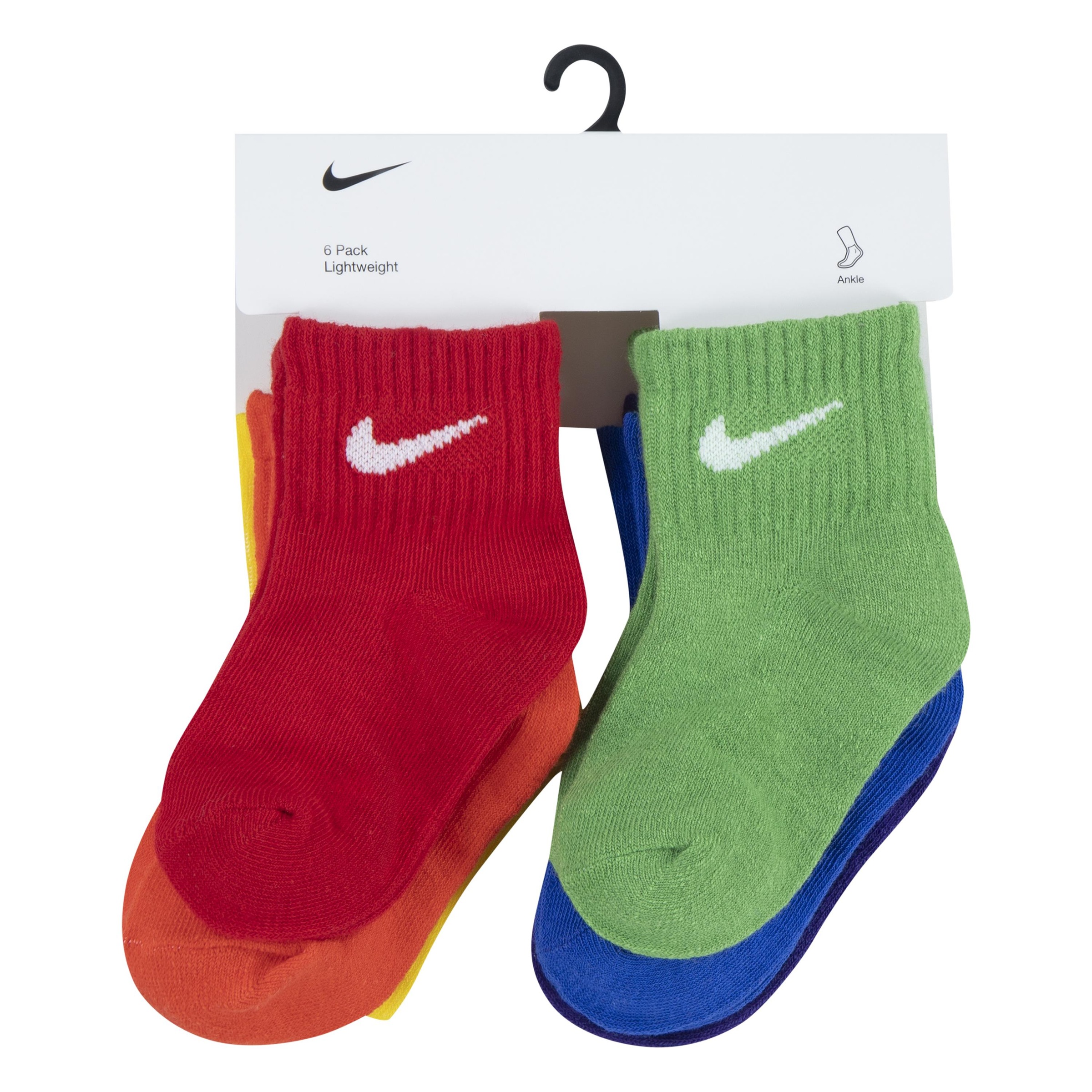 Nike Sportswear Sportsocken 6 Paar tlg. für Babys, sportlicher Stil, elastische Passform
