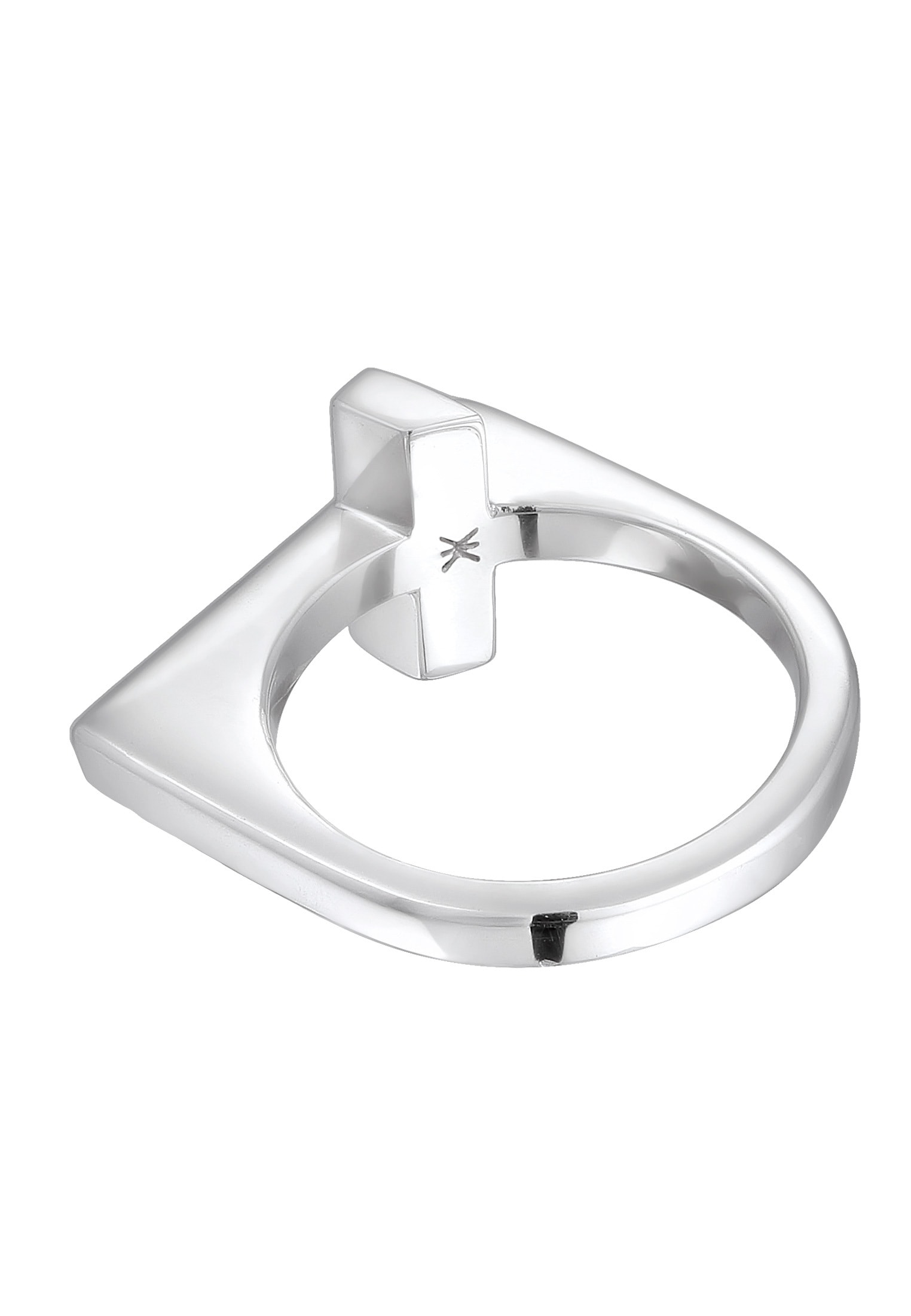 Kuzzoi Silberring »Ring Herren Kreuz Modern Schlicht 925 Silber«