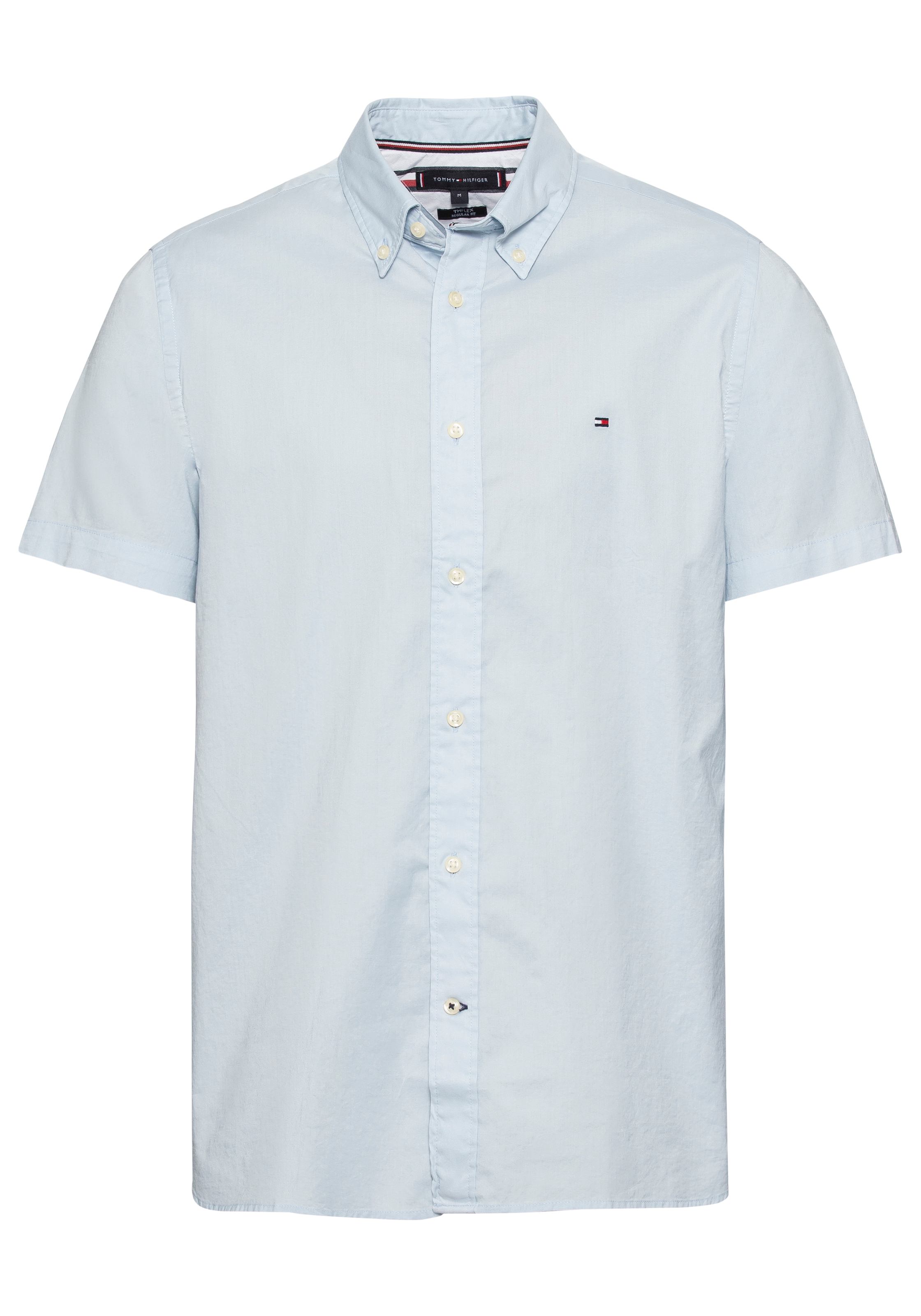 Tommy Hilfiger Kurzarmhemd »FLEX POPLIN RF SHIRT S/S«, mit Hemdblusenkragen  online bestellen bei OTTO