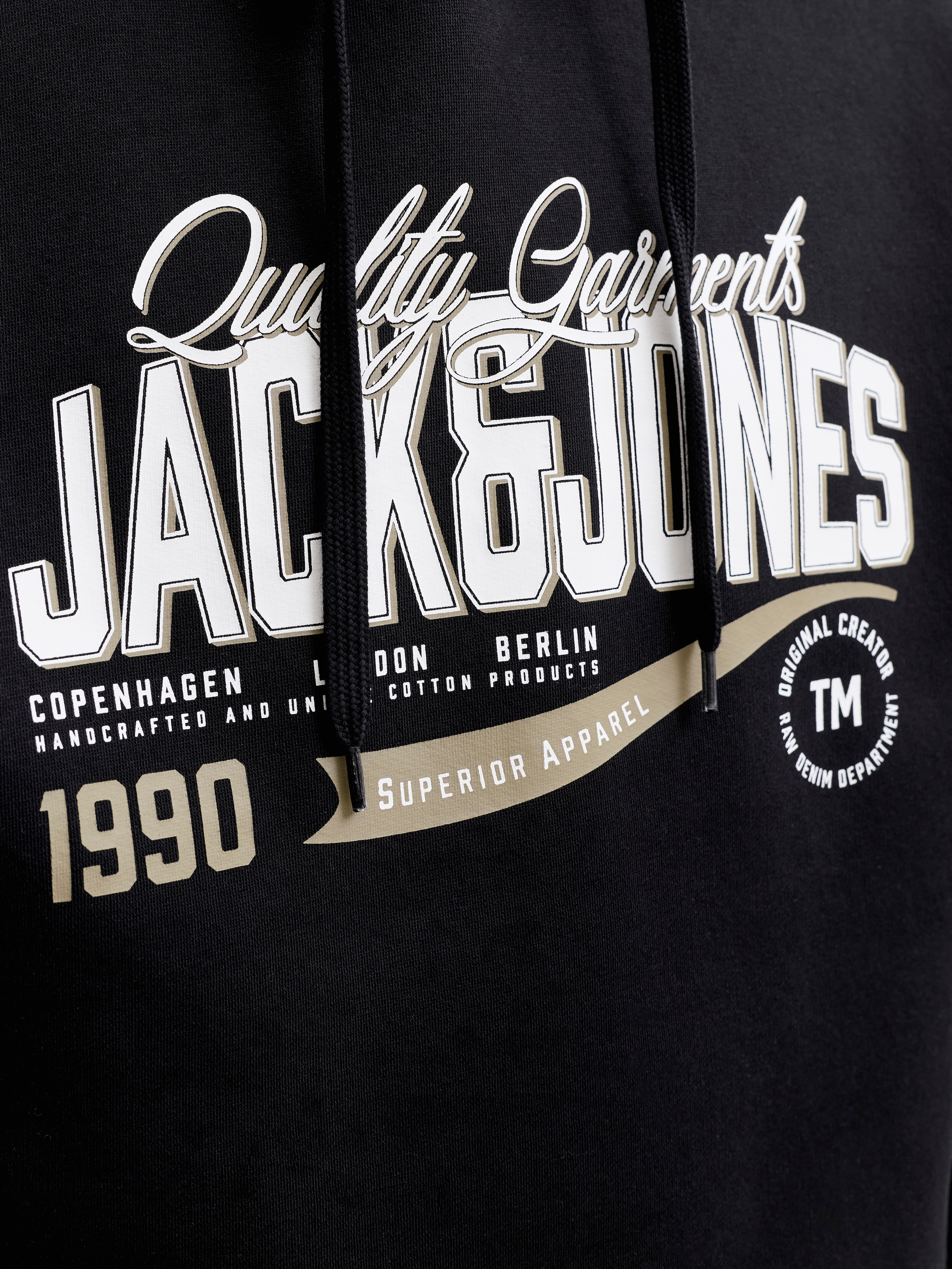 Jack & Jones PlusSize Kapuzensweatshirt »JJELOGO SWEAT HOOD 2 COL AW26 SN PLS«, Baumwollmischung, normal geschnitten
