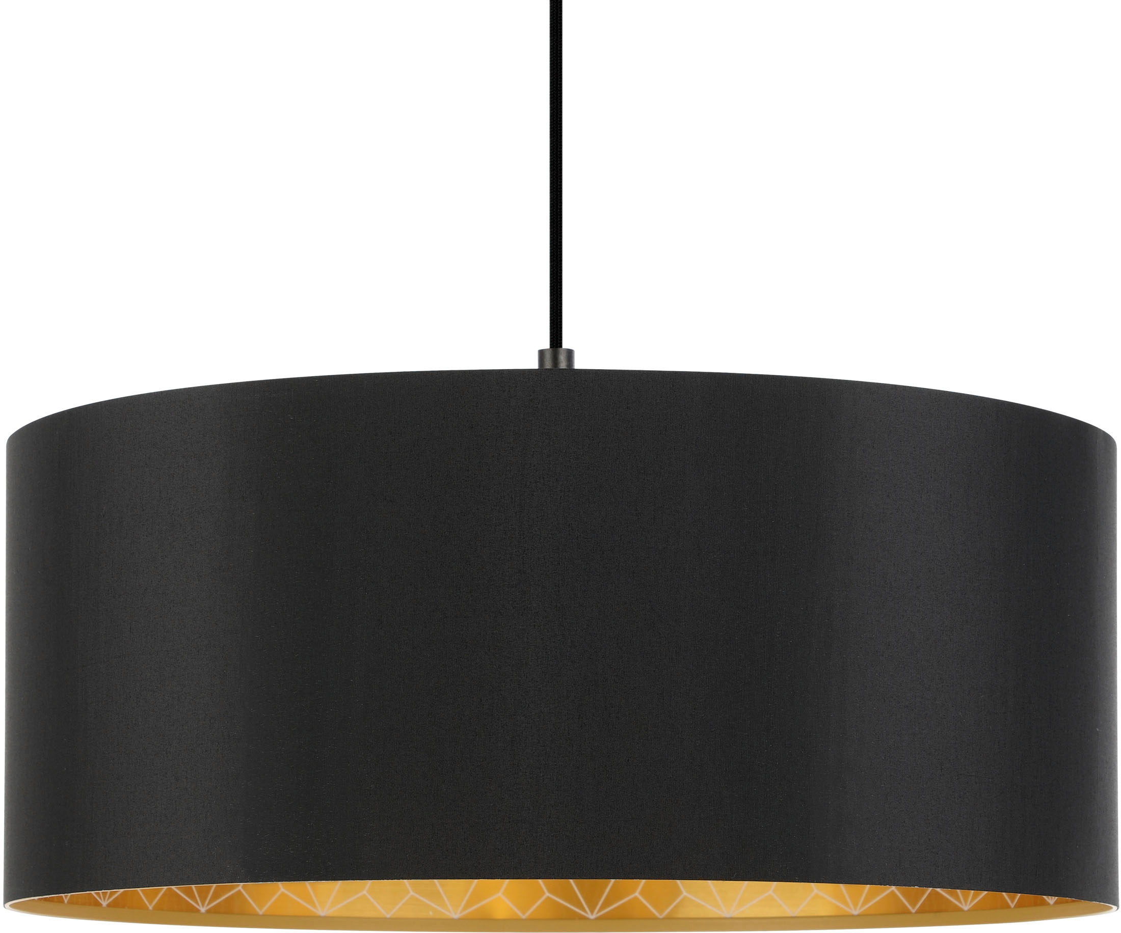 EGLO Hängeleuchte »ZARAGOZA«, Hängeleuchte in schwarz aus Stahl - Ø 53 cm  exkl. E27 - 1X40W im OTTO Online Shop
