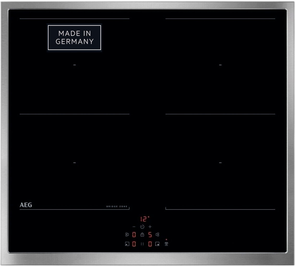 AEG Induktions Herd-Set Serie 5000 »HH24HSPID«, Pyrolyse-Selbstreinigung, AirFry, Pyrolyse, Doublebridge, LED-Touch, Teilauszug, Made in Germany