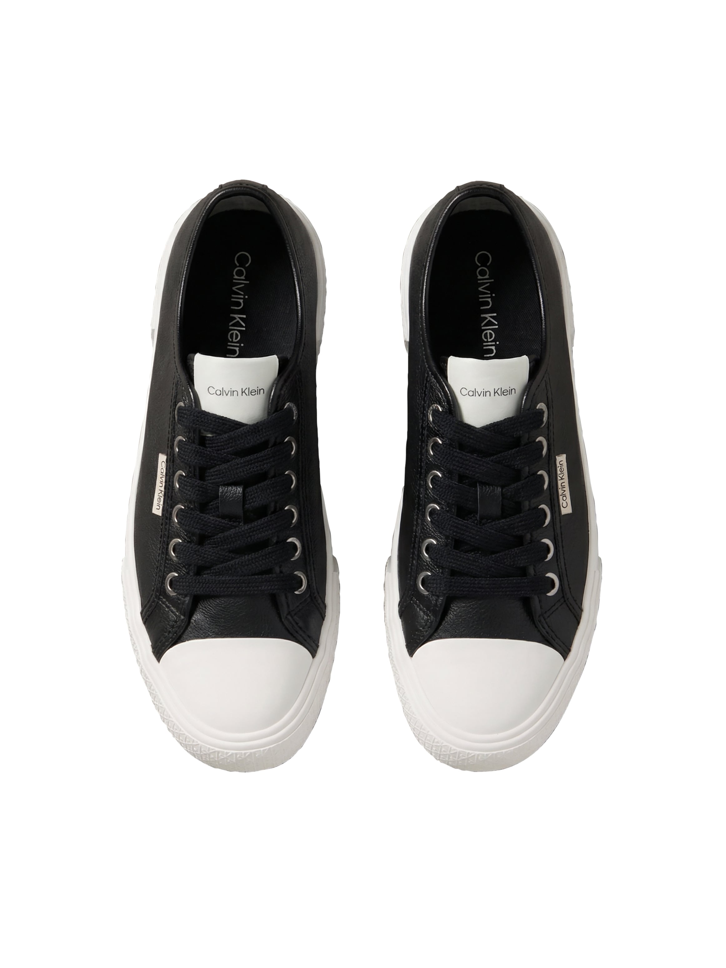Calvin Klein Plateausneaker »VULC LACE UP LOW LTH«  Schnürschuh, Halbschuh, Trendschuh mit Logoschriftzug